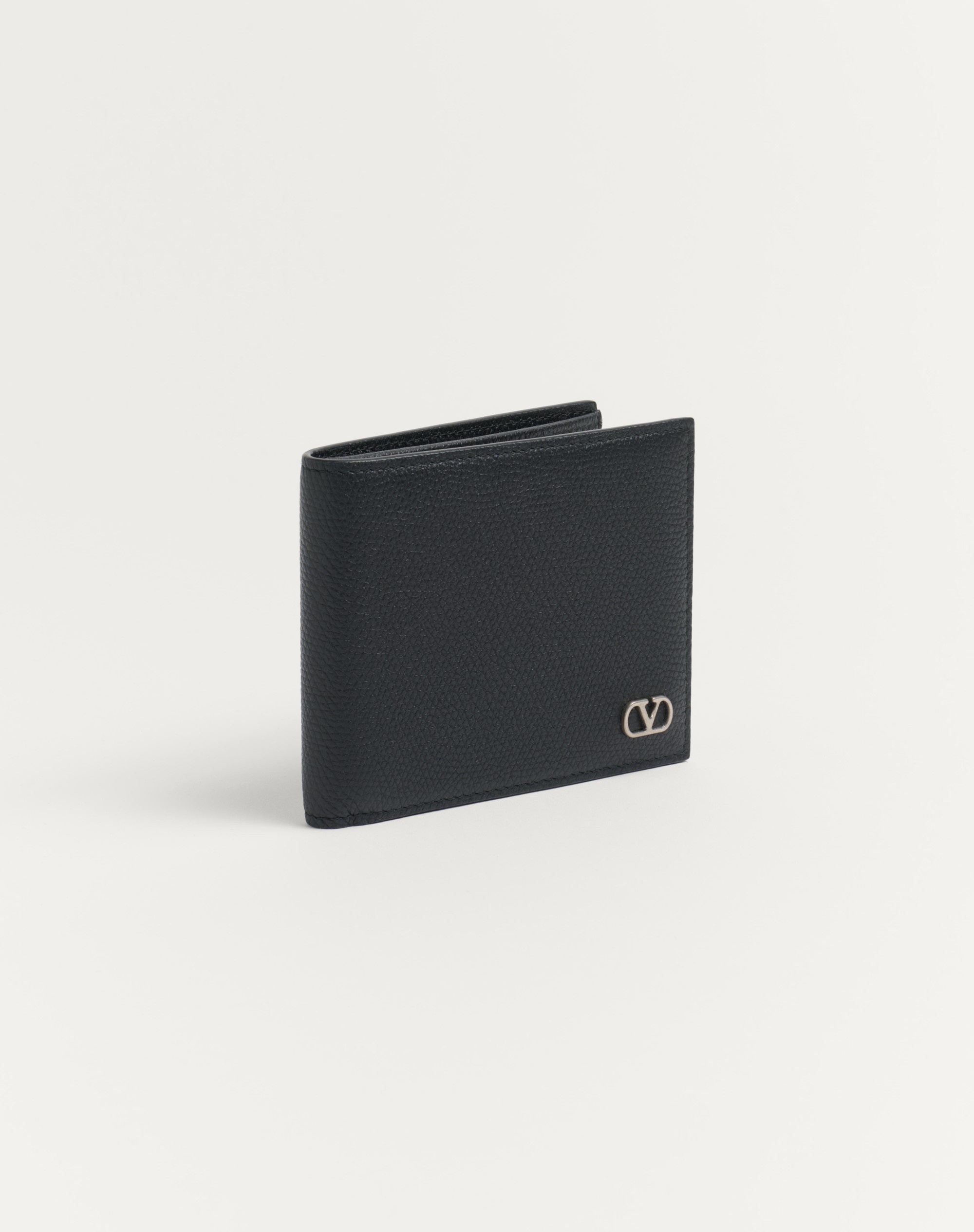 VLOGO SIGNATURE GRAINY CALFSKIN WALLET - 4