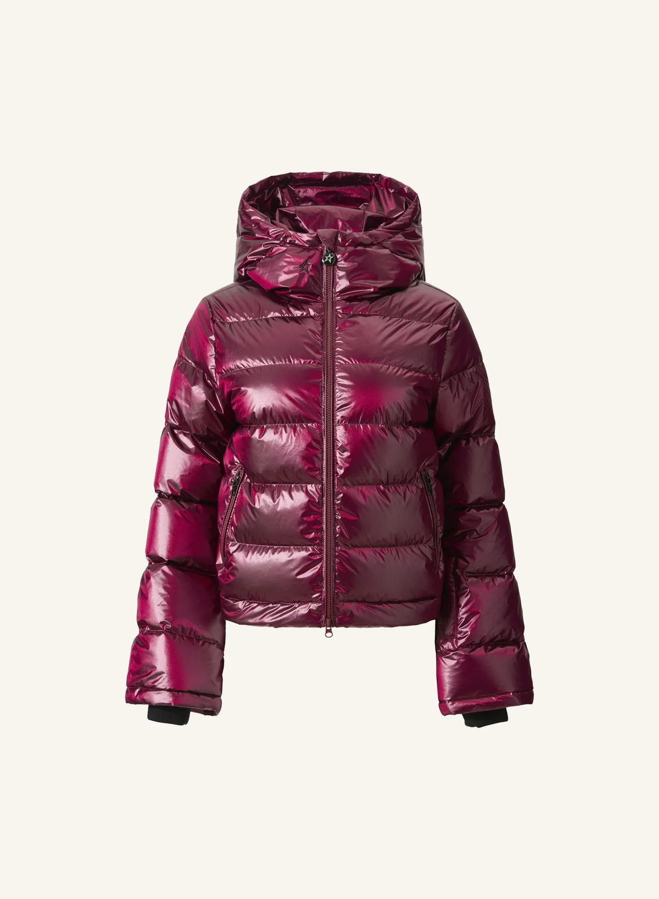 Metallic Polar Flare Down Jacket - 1