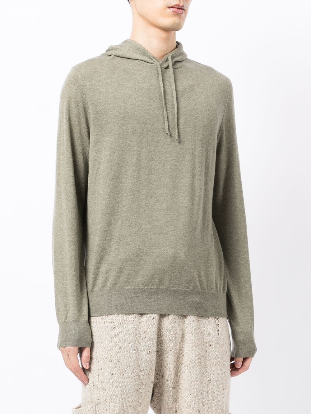 cashmere knitted hoodie - 3