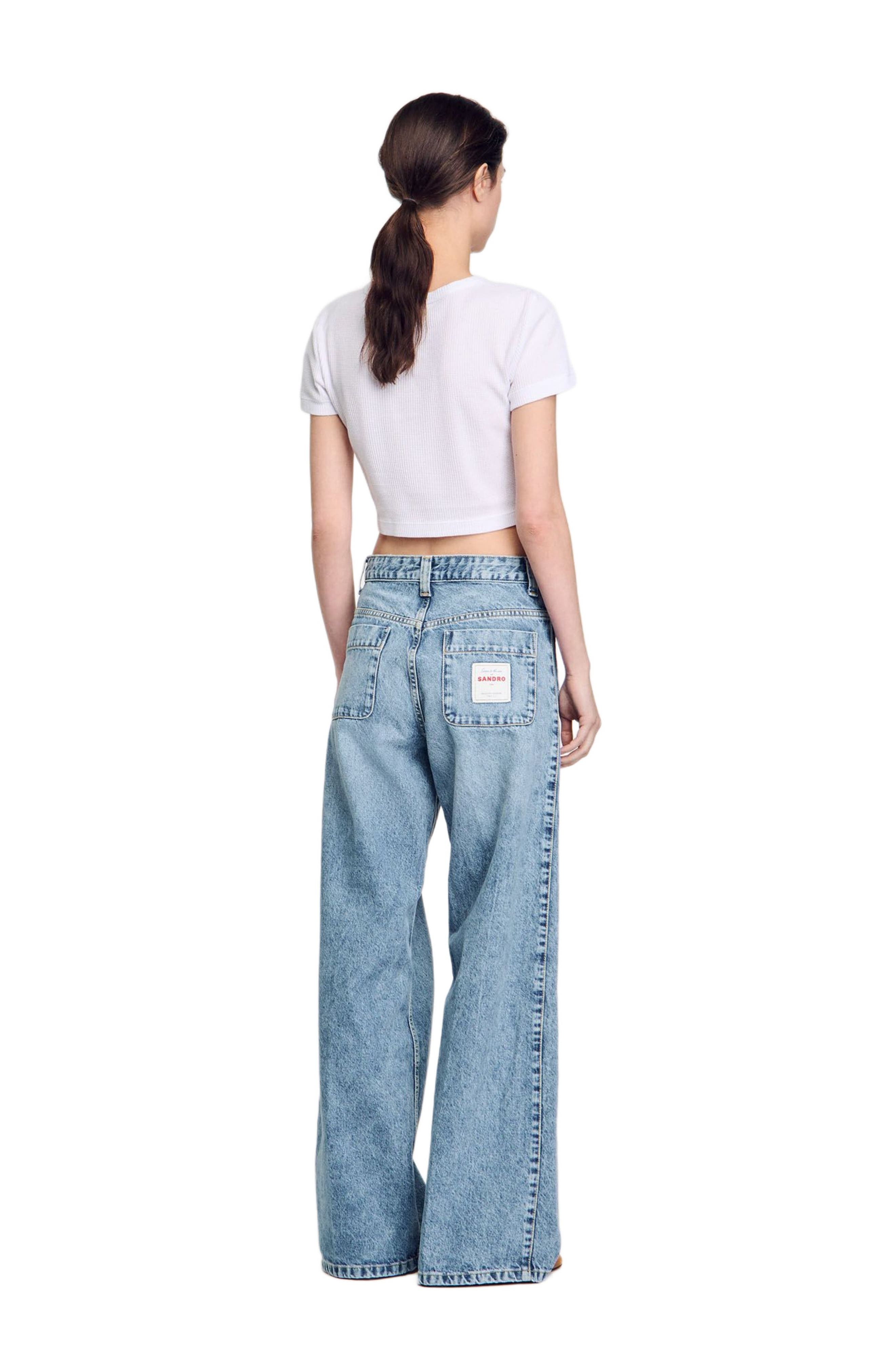 SANDRO Faded jeans in Blue Jean at Nordstrom - 2