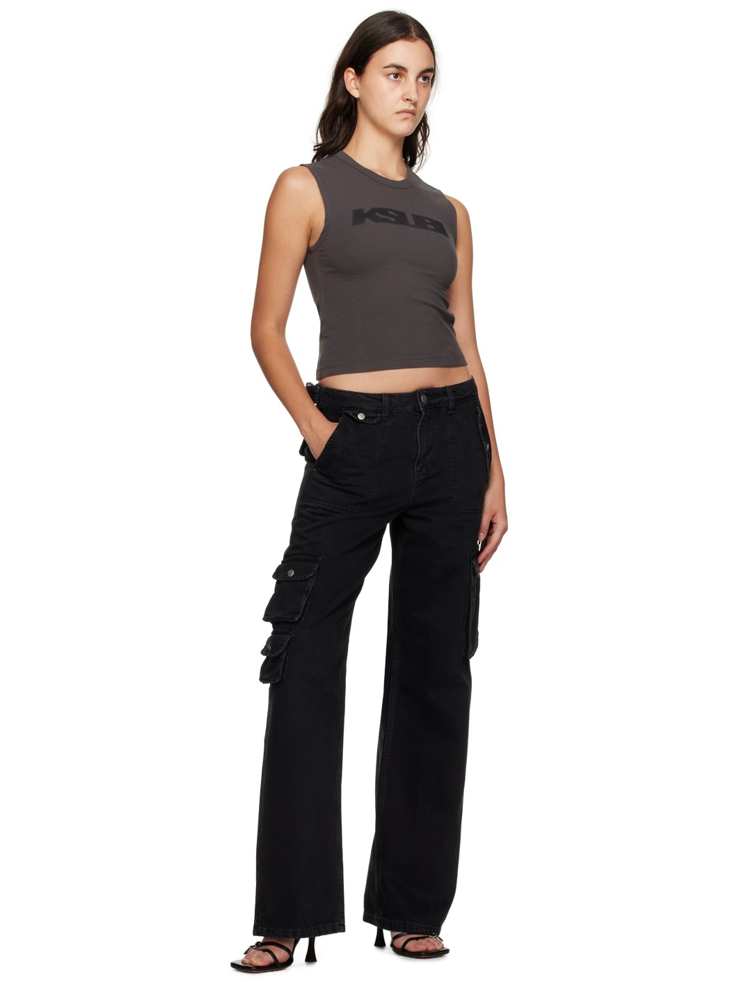 Black Low Rider Jeans - 4