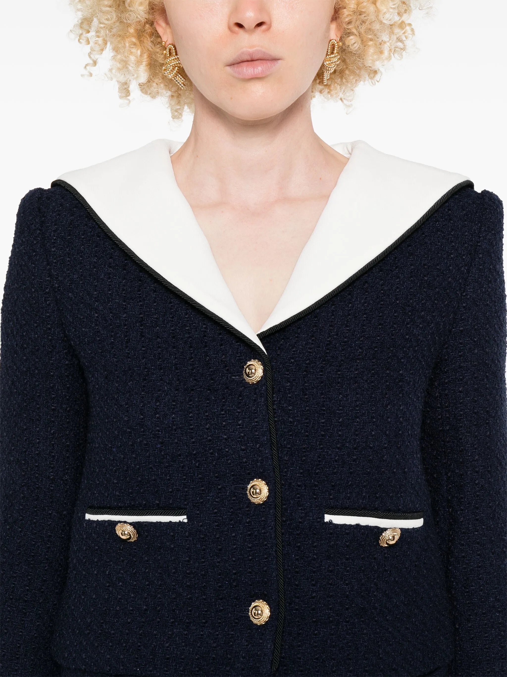 Bouclé Cropped Jacket - 3
