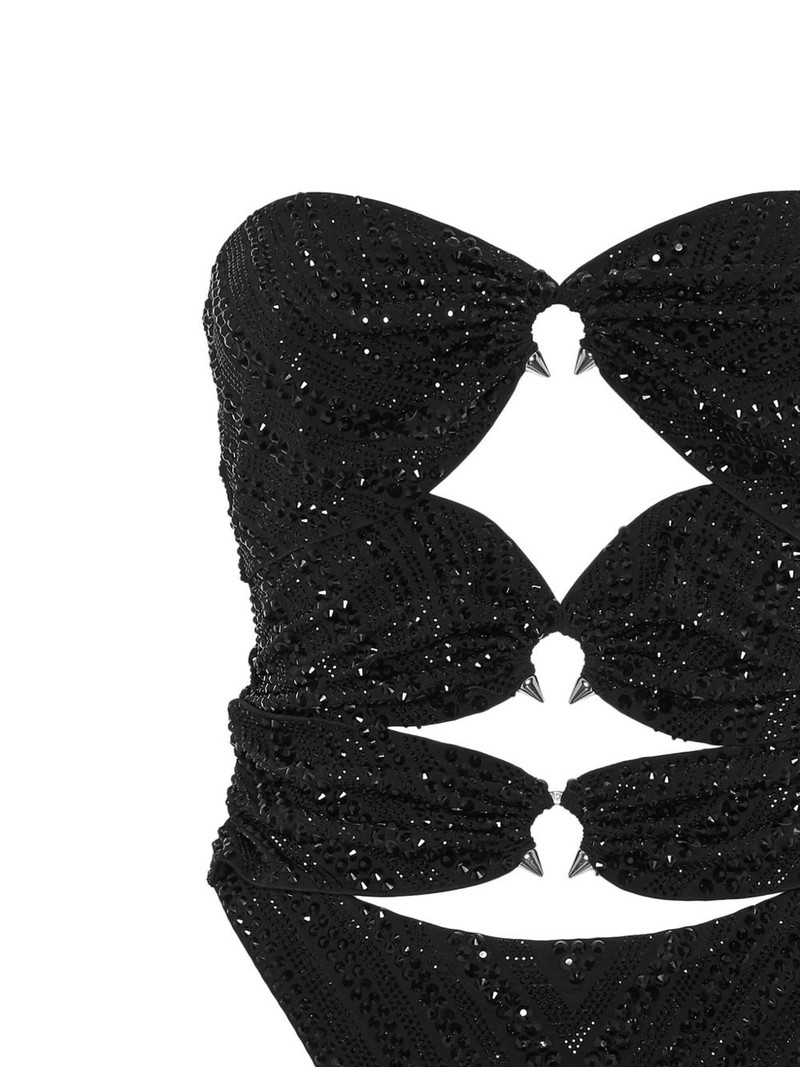 PHILIPP PLEIN crystal-embellished swimsuit outlook