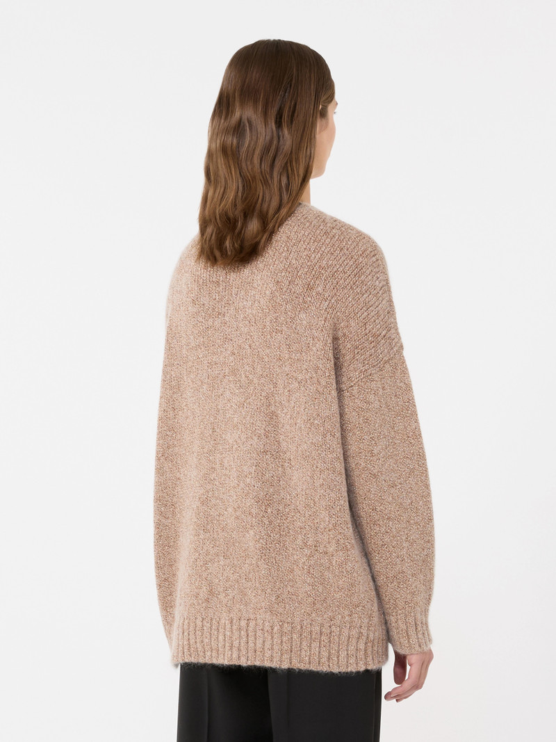 FURETTO Oversized mohair and lurex sweater - COPPER 4