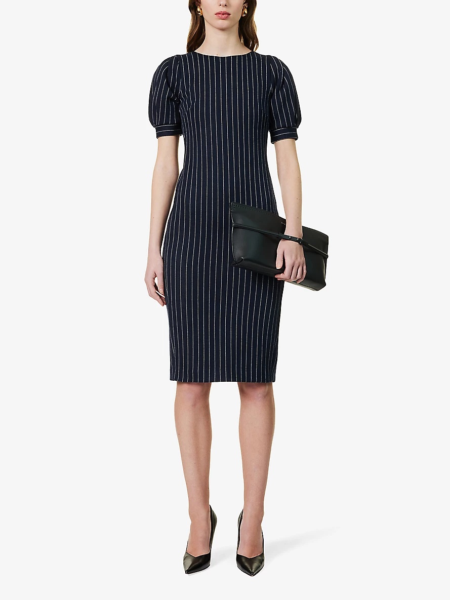 Tunica pinstriped cotton-blend midi dress - 2