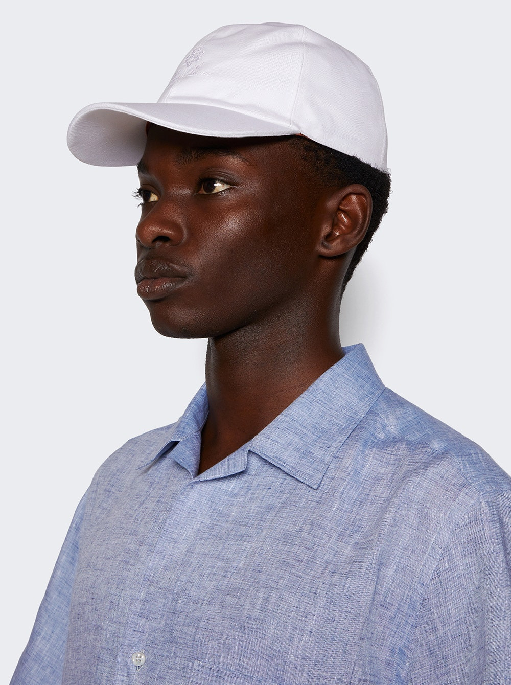 Cotton Linen Baseball Hat Optical White - 3