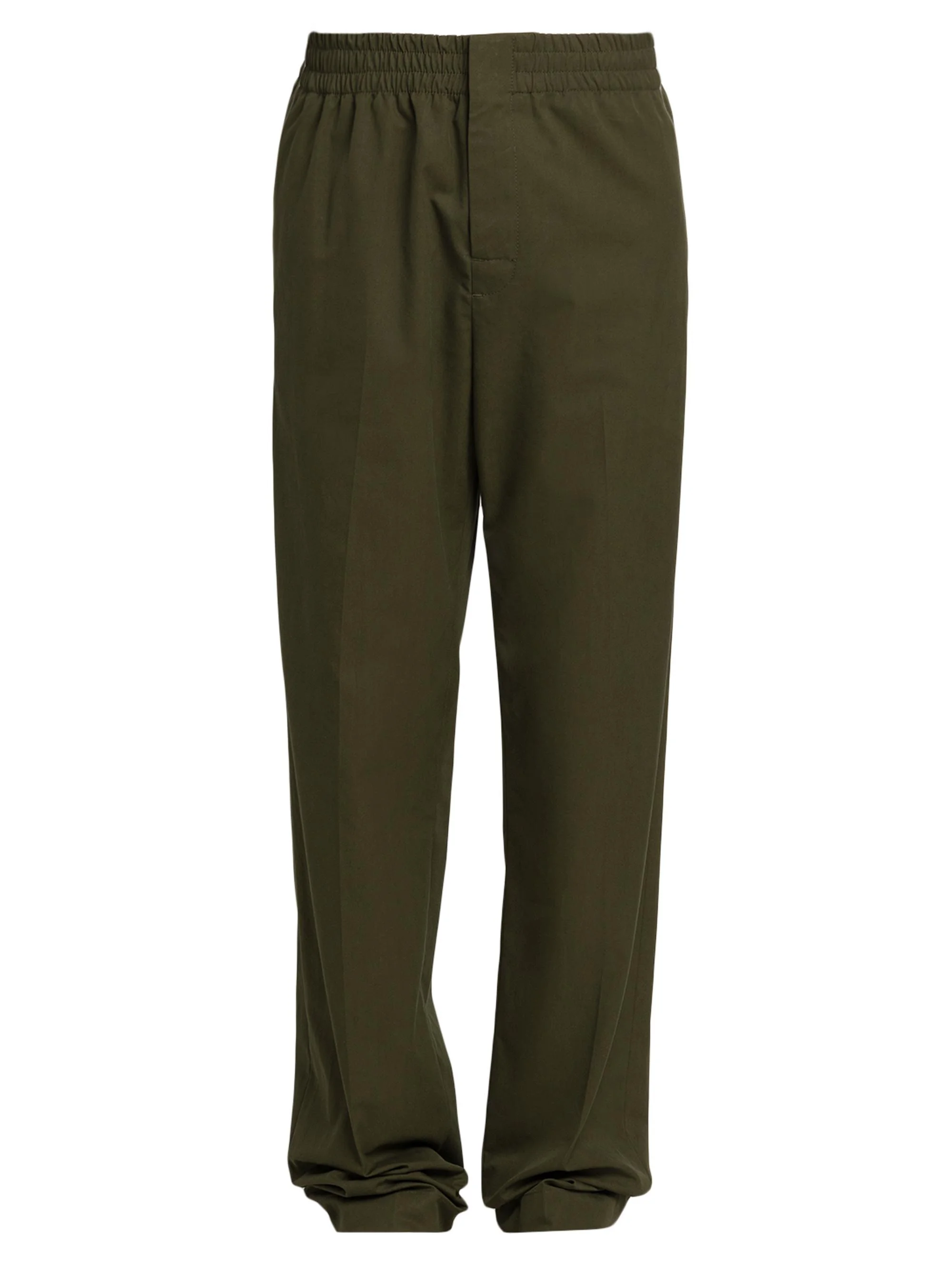 Men's Light Cotton Twill Trousers - Khaki - 1