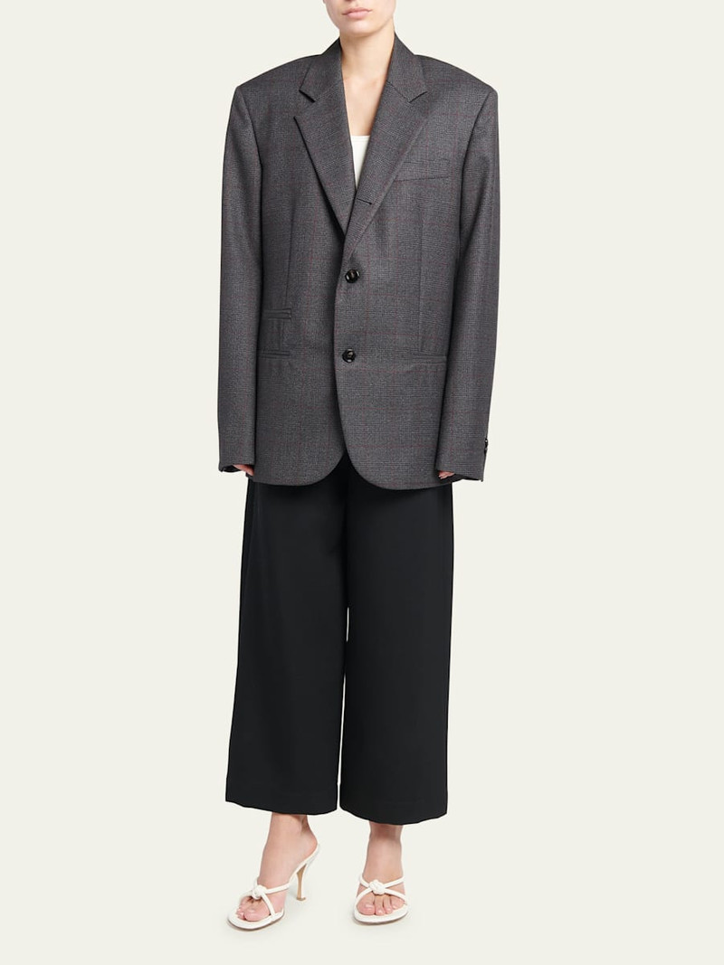 Bottega Veneta Classic Wool Prince Of Wales Blazer outlook