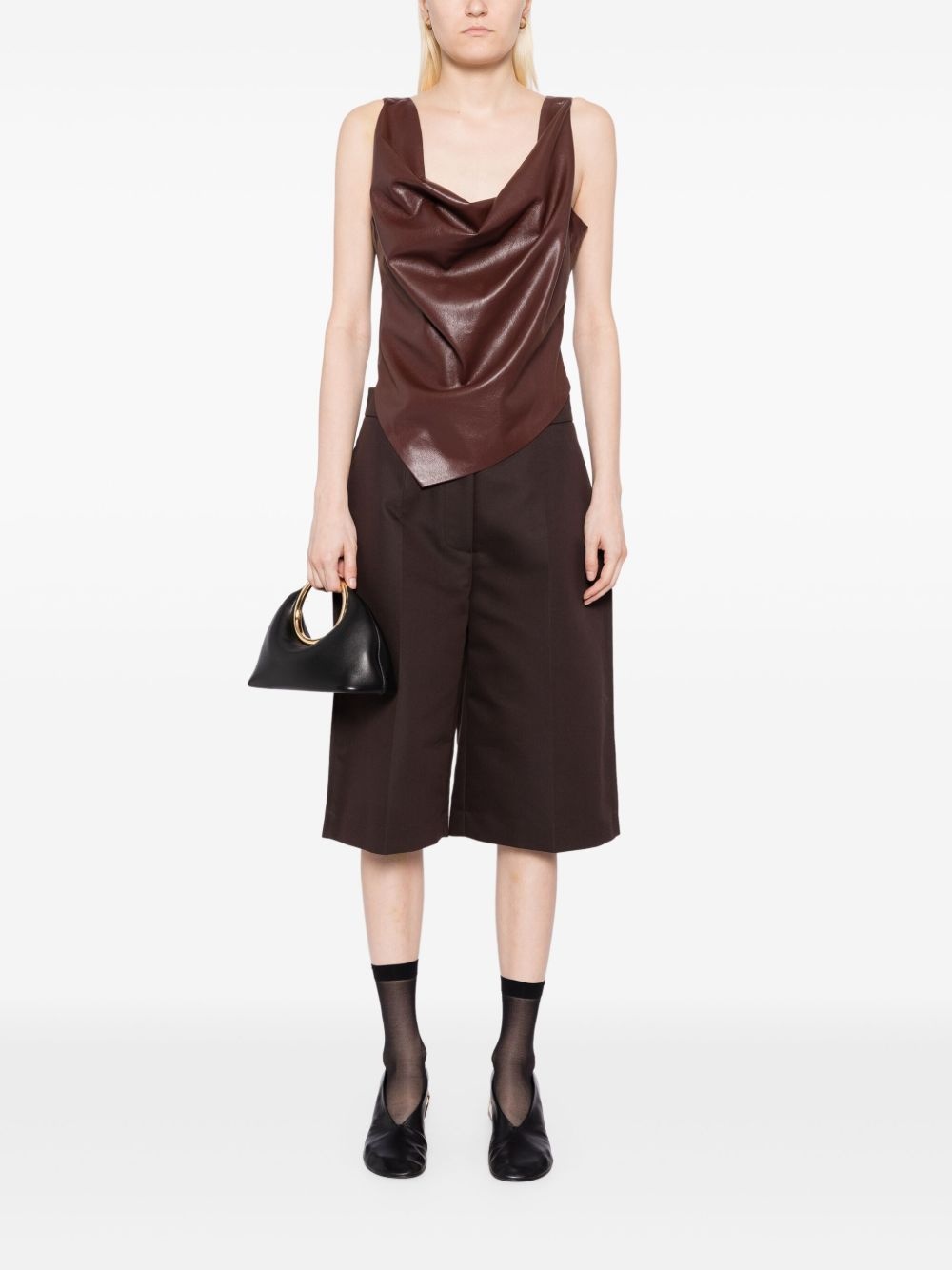 pleat detail shorts - 2