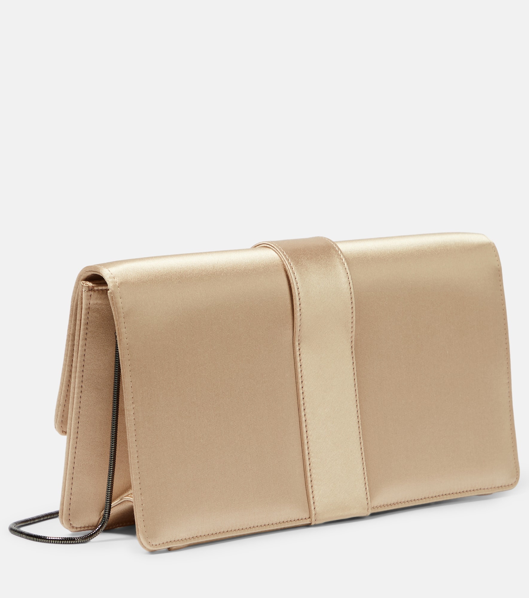 Capri embellished satin clutch - 5