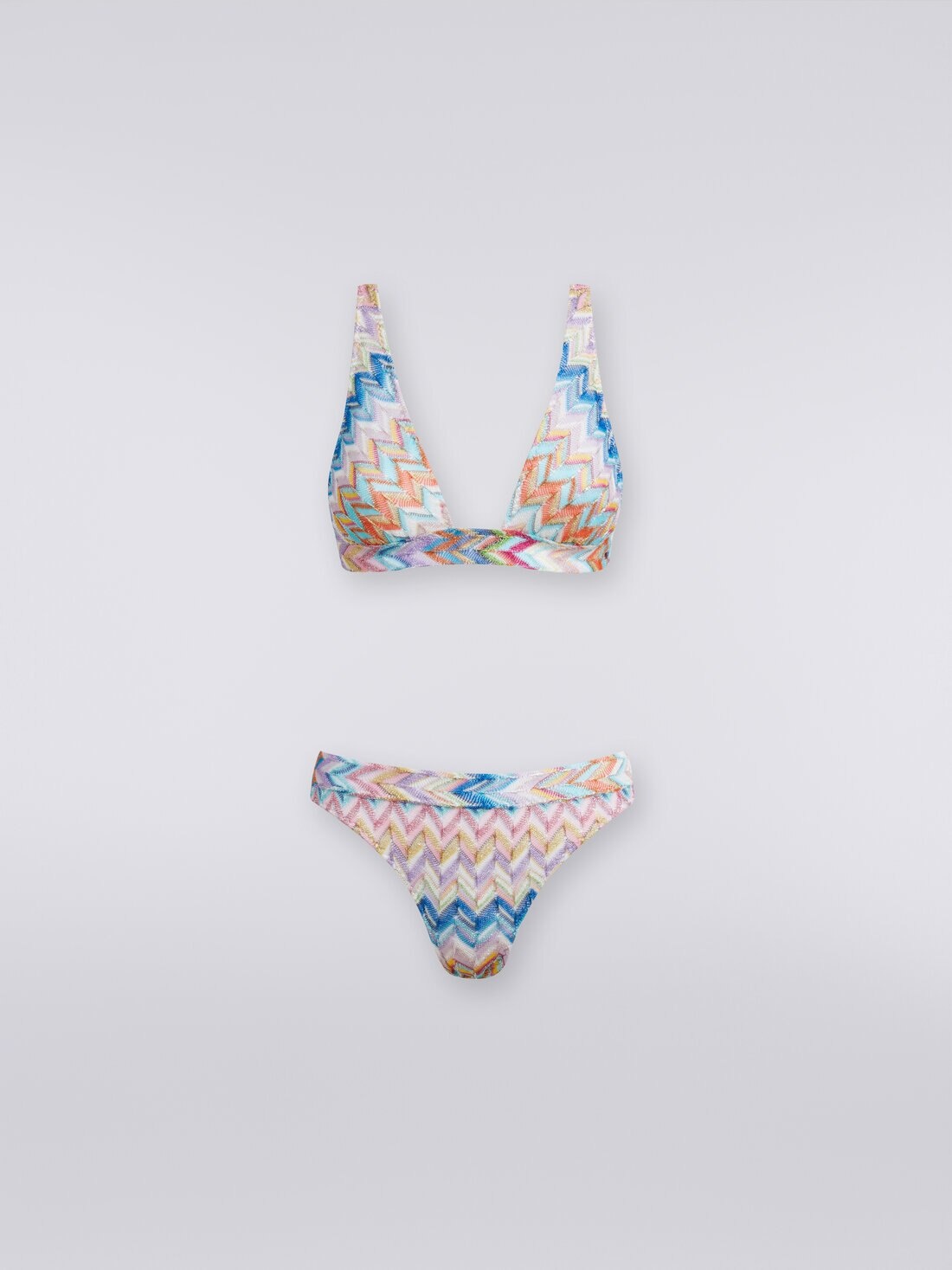 Bikini in zigzag viscose with lurex - 1