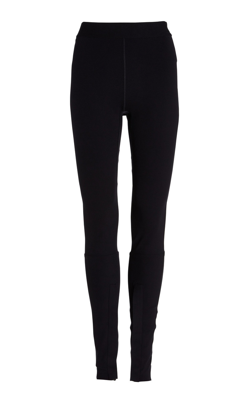 Layered-Cuff Jersey Leggings black 1