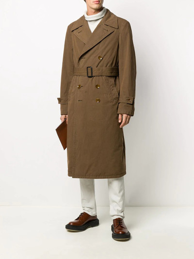 Lemaire double-breasted trench coat outlook