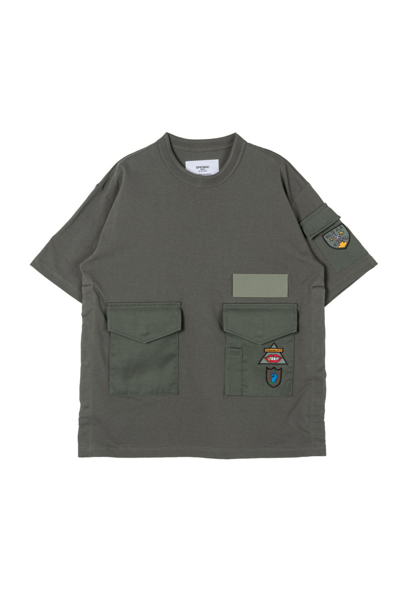 sacai x SPIEWAK Gonz Multi Patch Cotton Jersey T-Shirt 1
