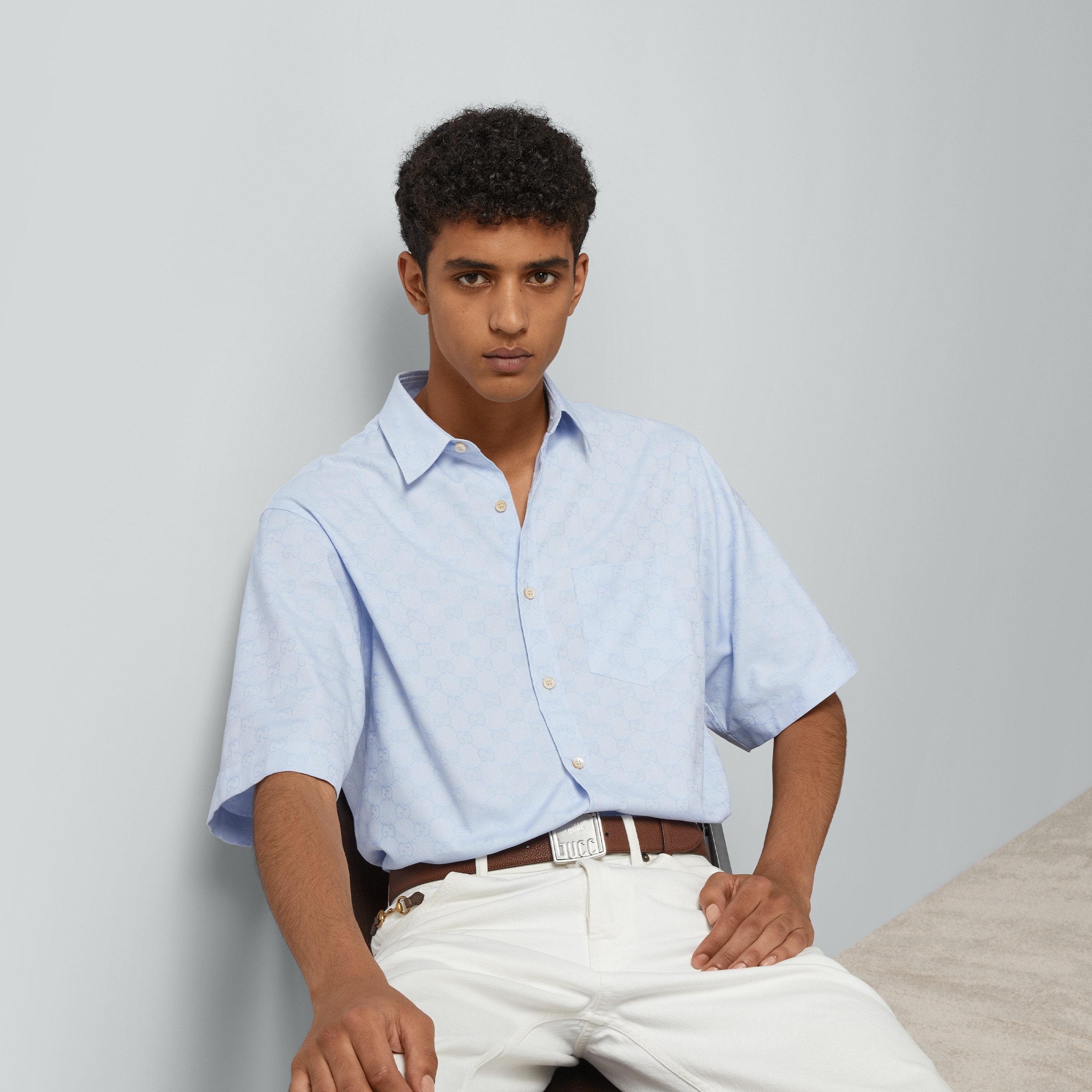 GG Supreme Oxford cotton shirt - 5