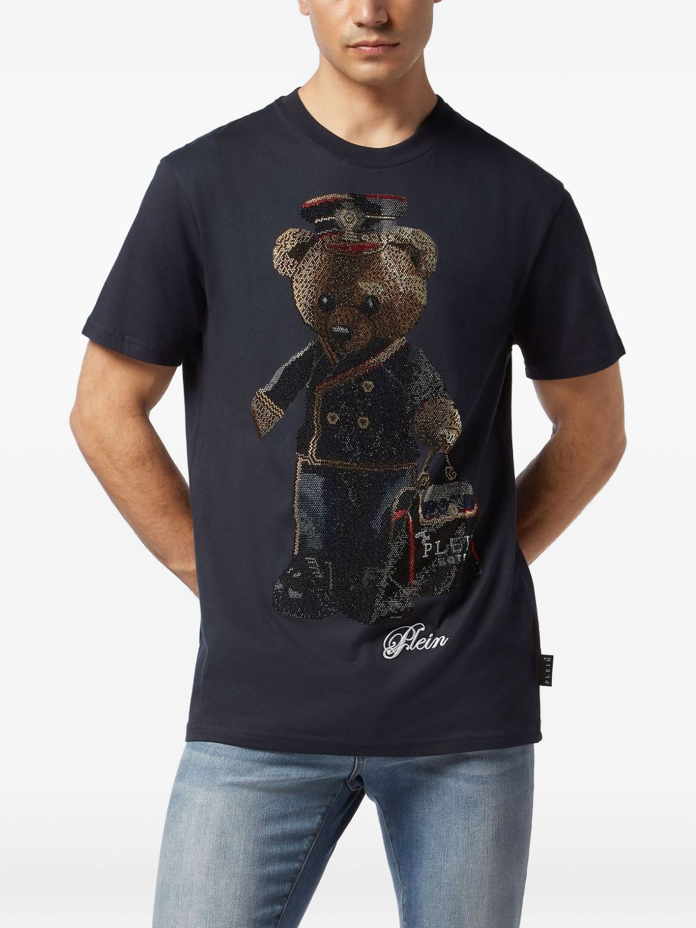 Teddy Bear crystal-embellished T-shirt - 2