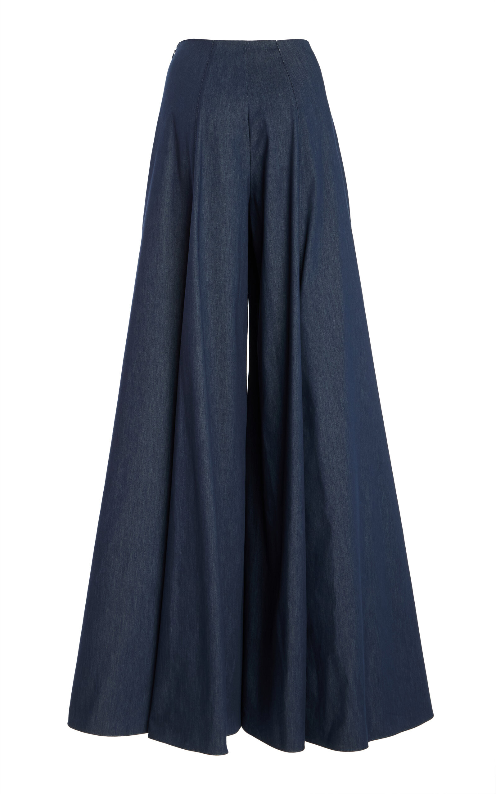 Cotton Chambray Palazzo Pants navy - 5