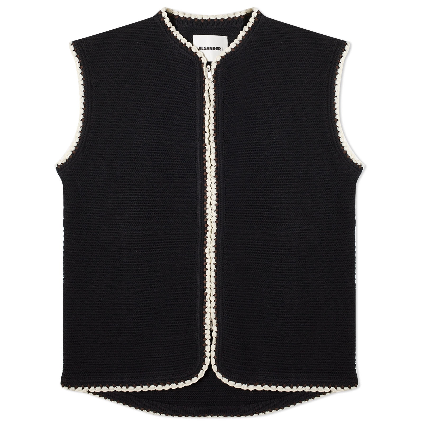 〓JIL SANDER〓 light-GREY カシミヤ knit vest Jil Sander Knitted Vest with Ribbed Trims men - Glamood Outlet