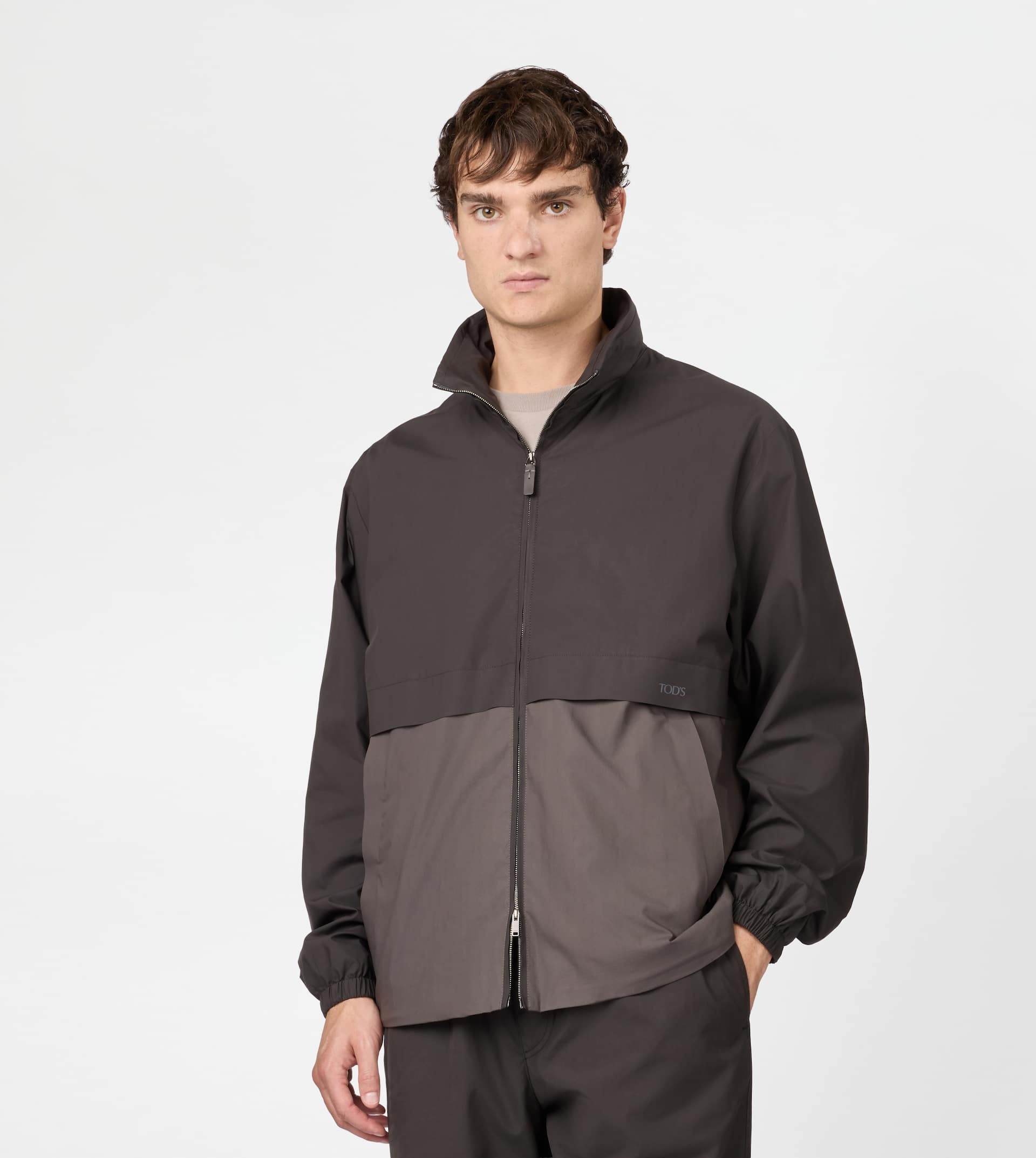 WINDBREAKER IN COTTON - GREY - 5