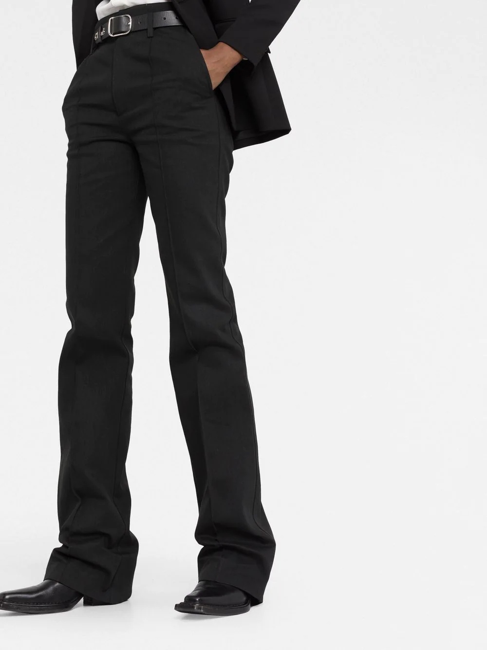 high-waist straight trousers - 3