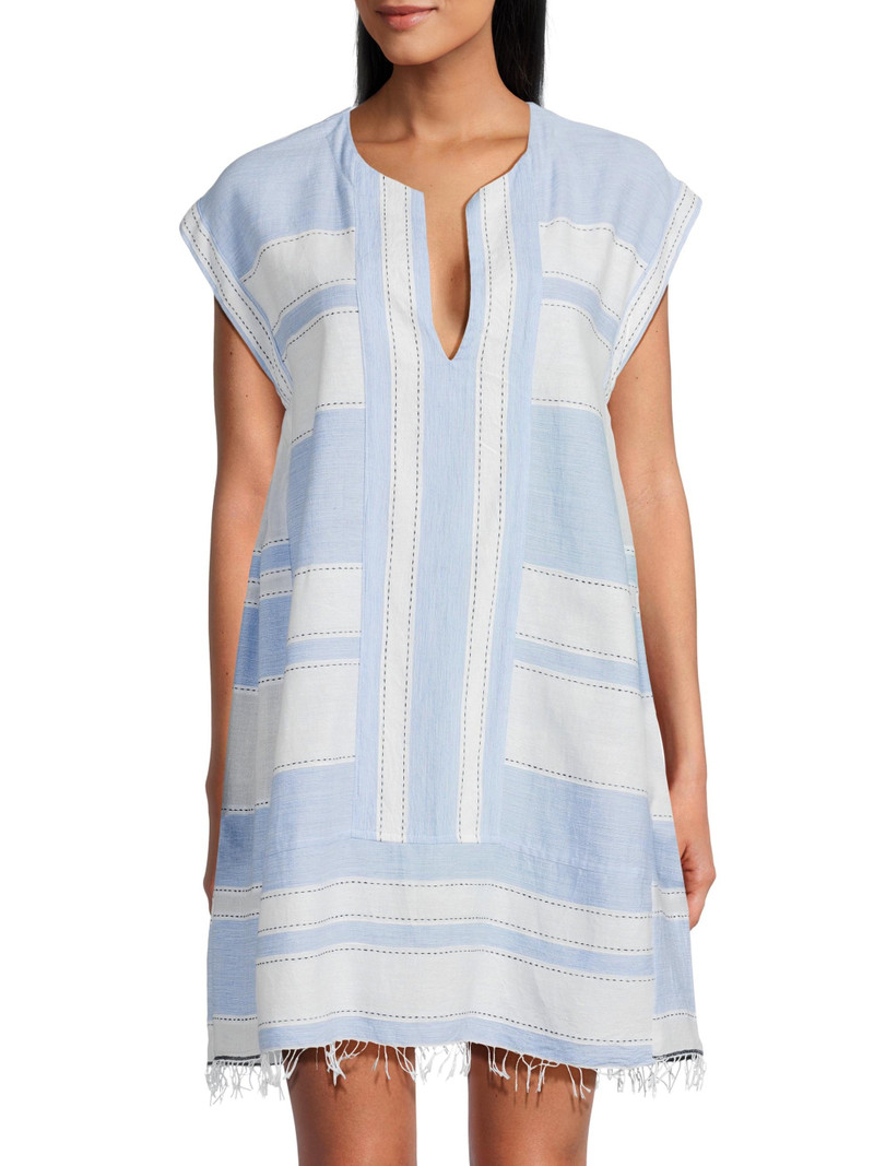 Women's Elina Jacquard Caftan - Debre Sky 3