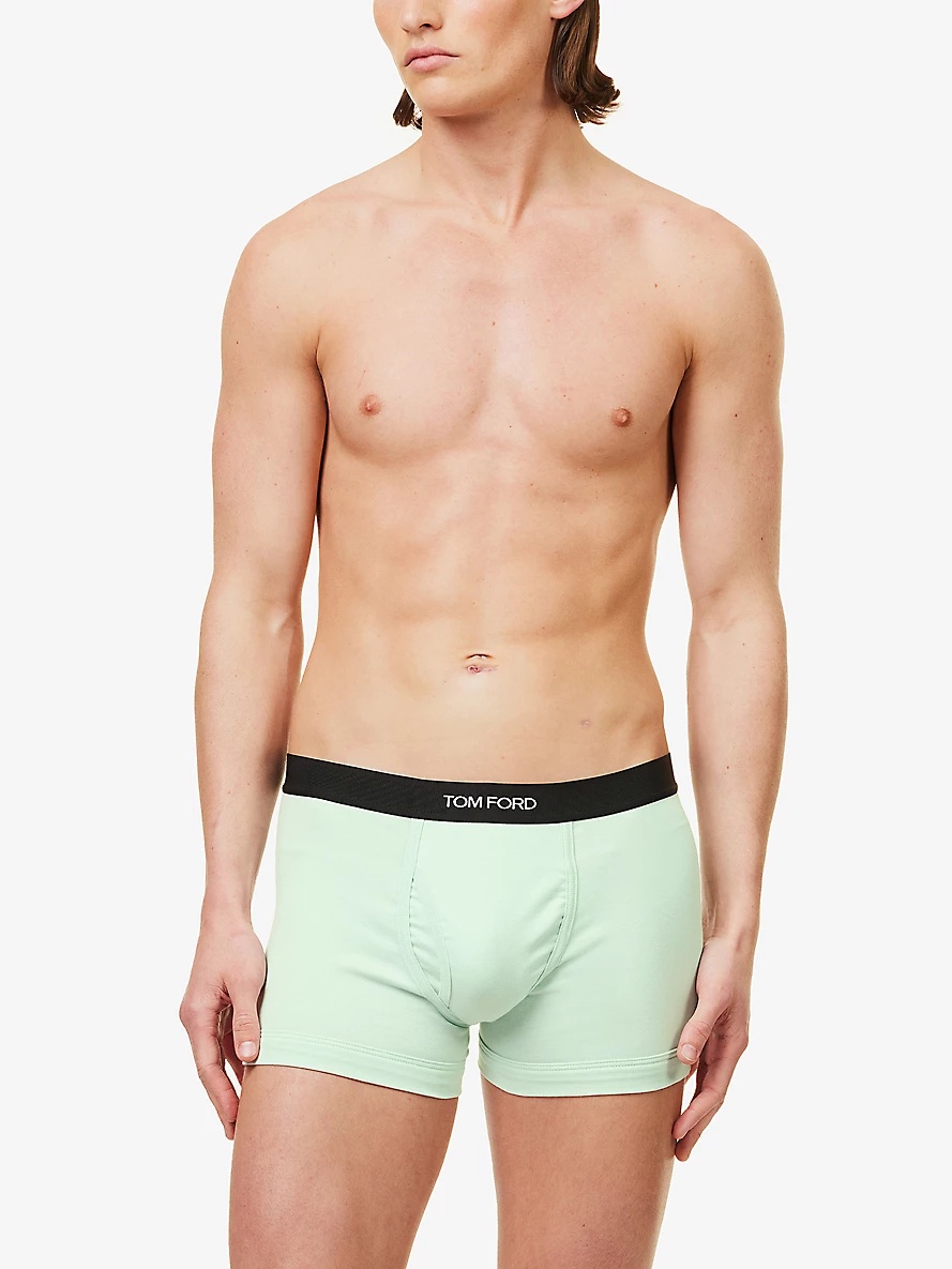 Logo-waistband stretch-cotton boxers - 2