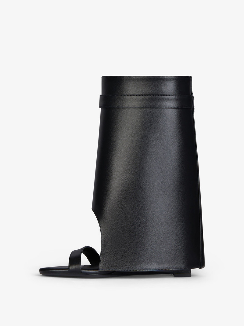 SHARK LOCK SANDALS IN LEATHER 4