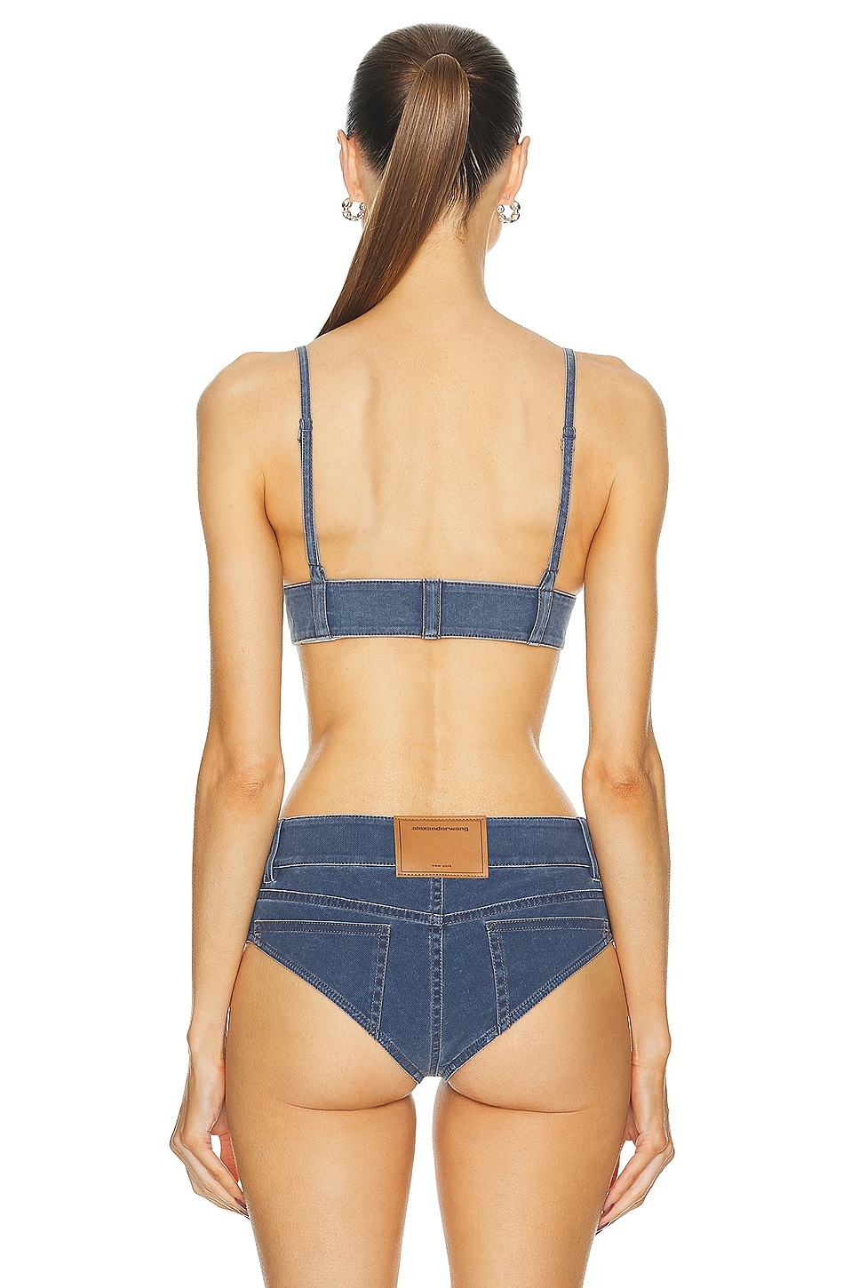 Trompe Loeil Denim Bra Top - 3