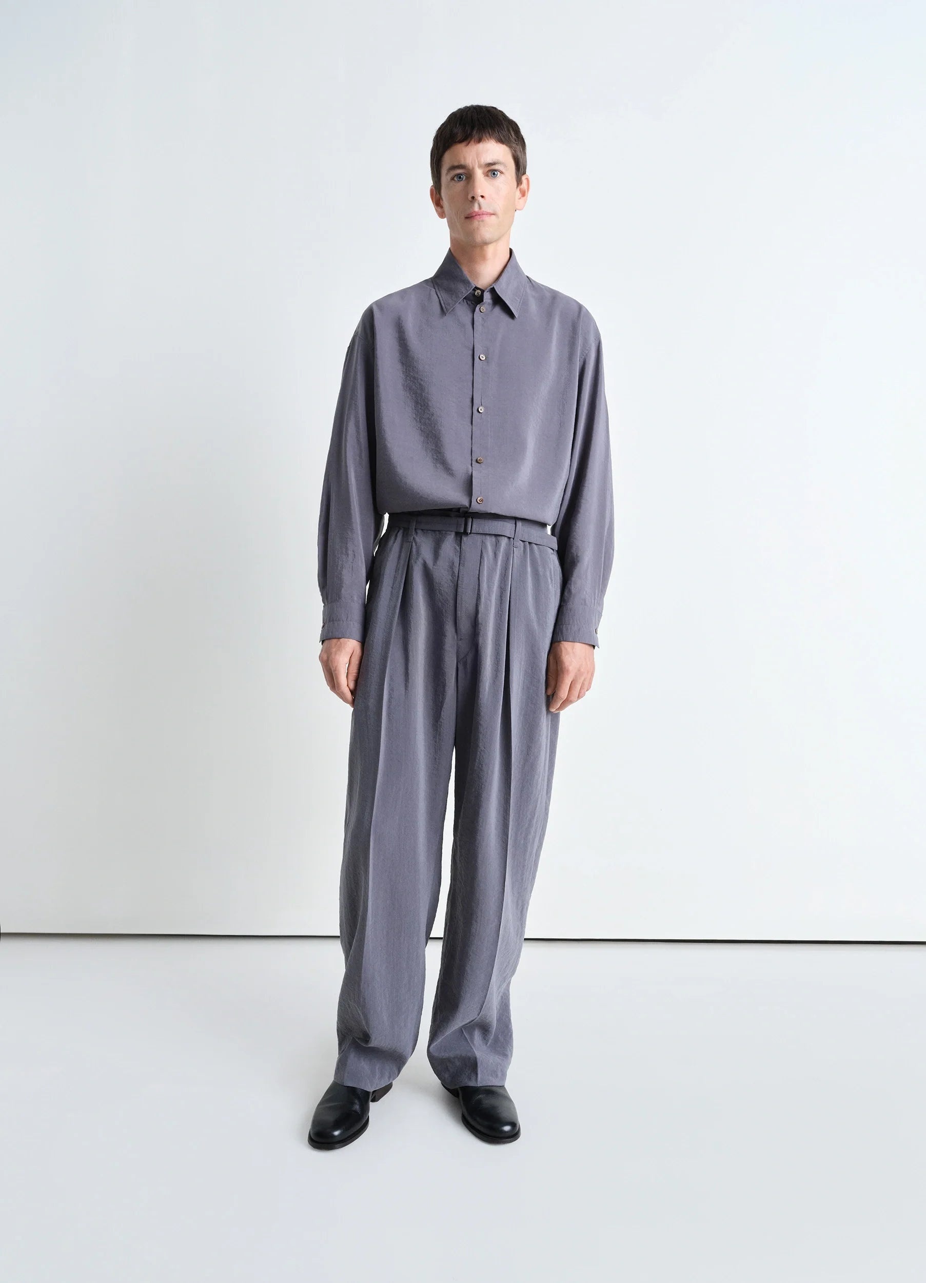 Lemaire BELTED RELAXED PANTS | REVERSIBLE