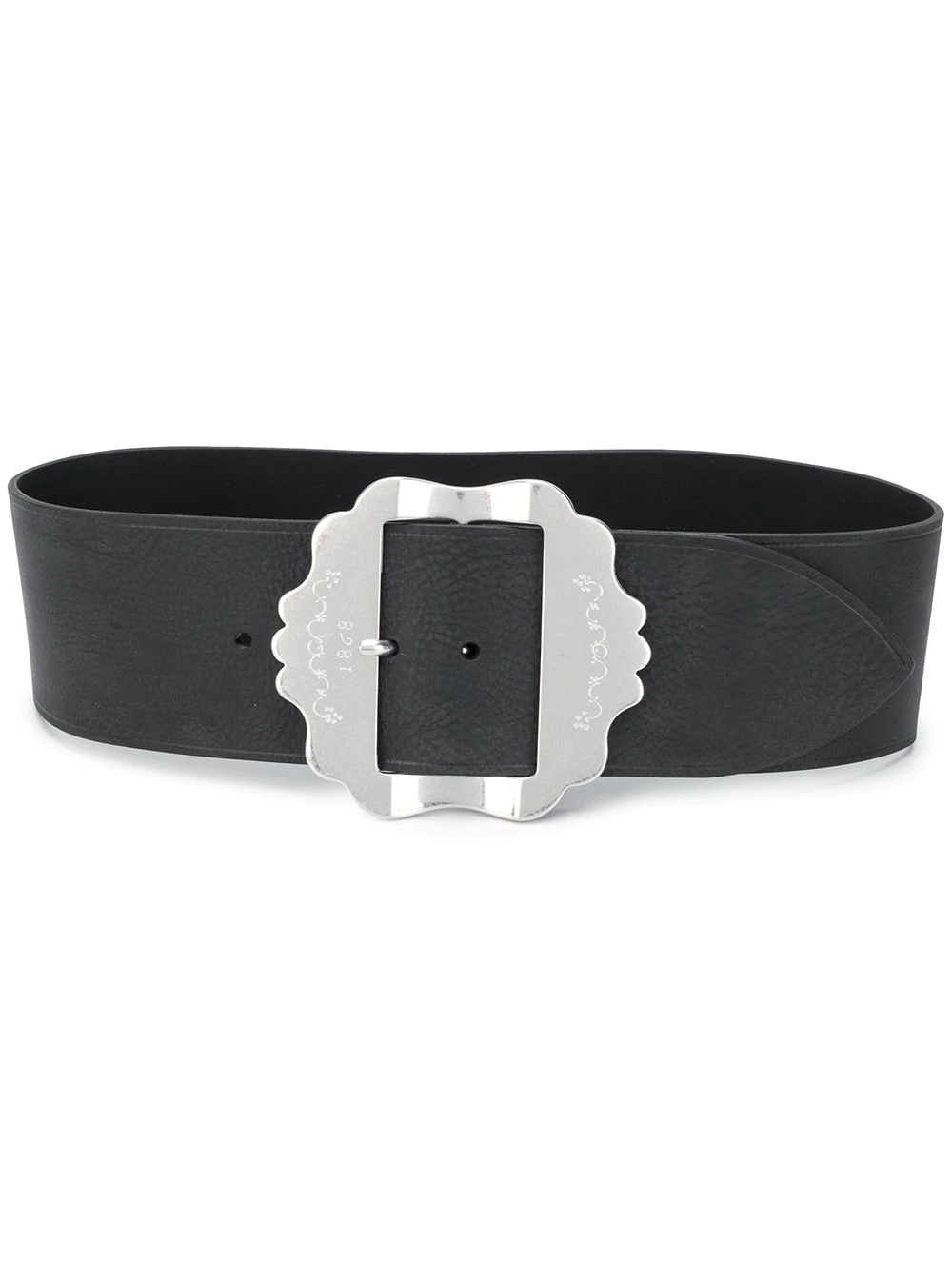 engraved buckle belt - 1