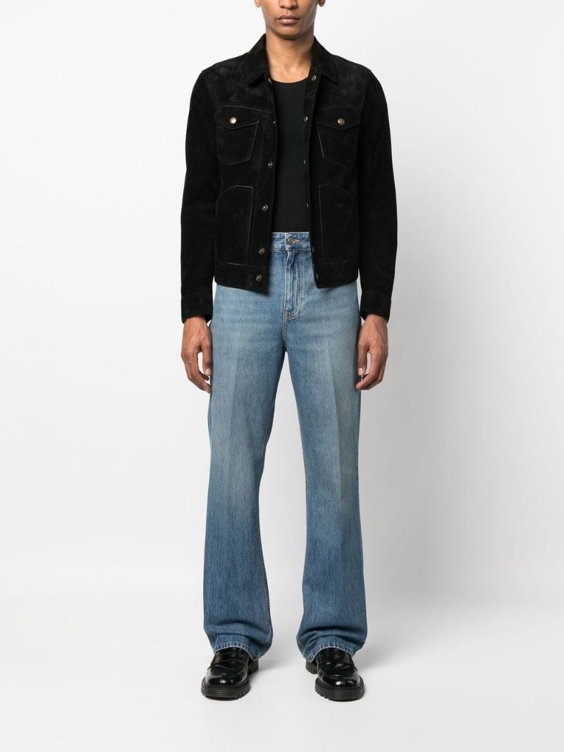 logo-patch straight-leg jeans - 2