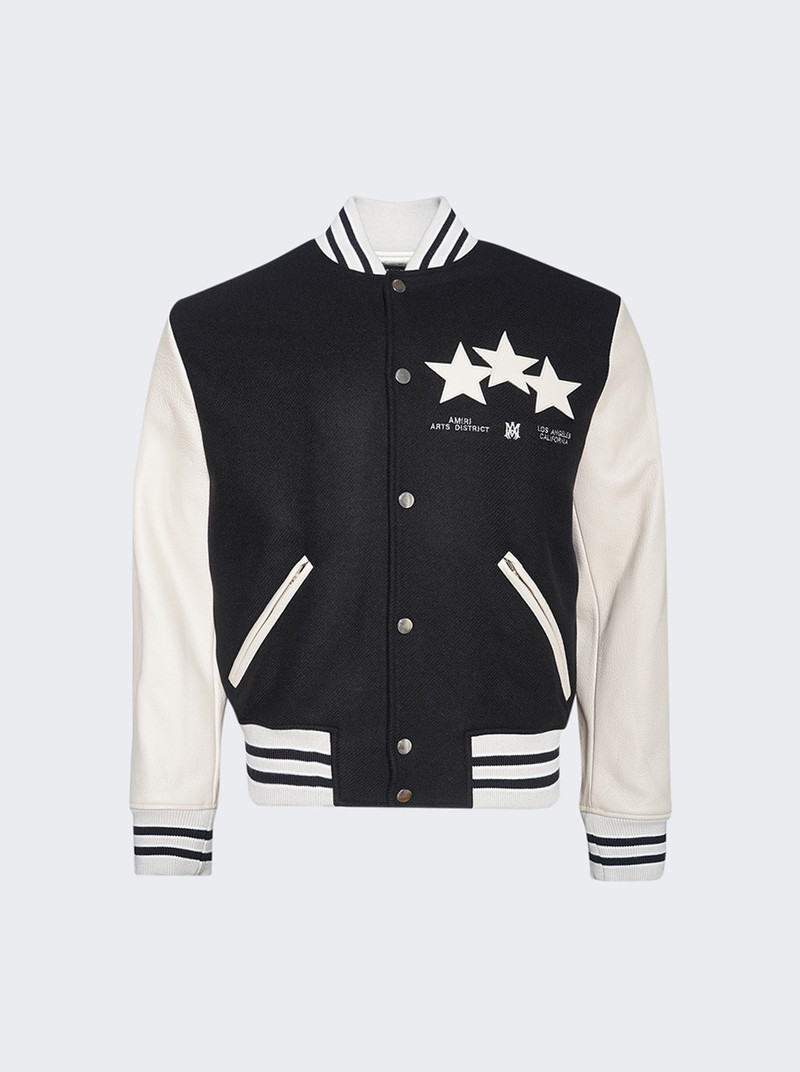 Stars Varsity Jacket Black 1