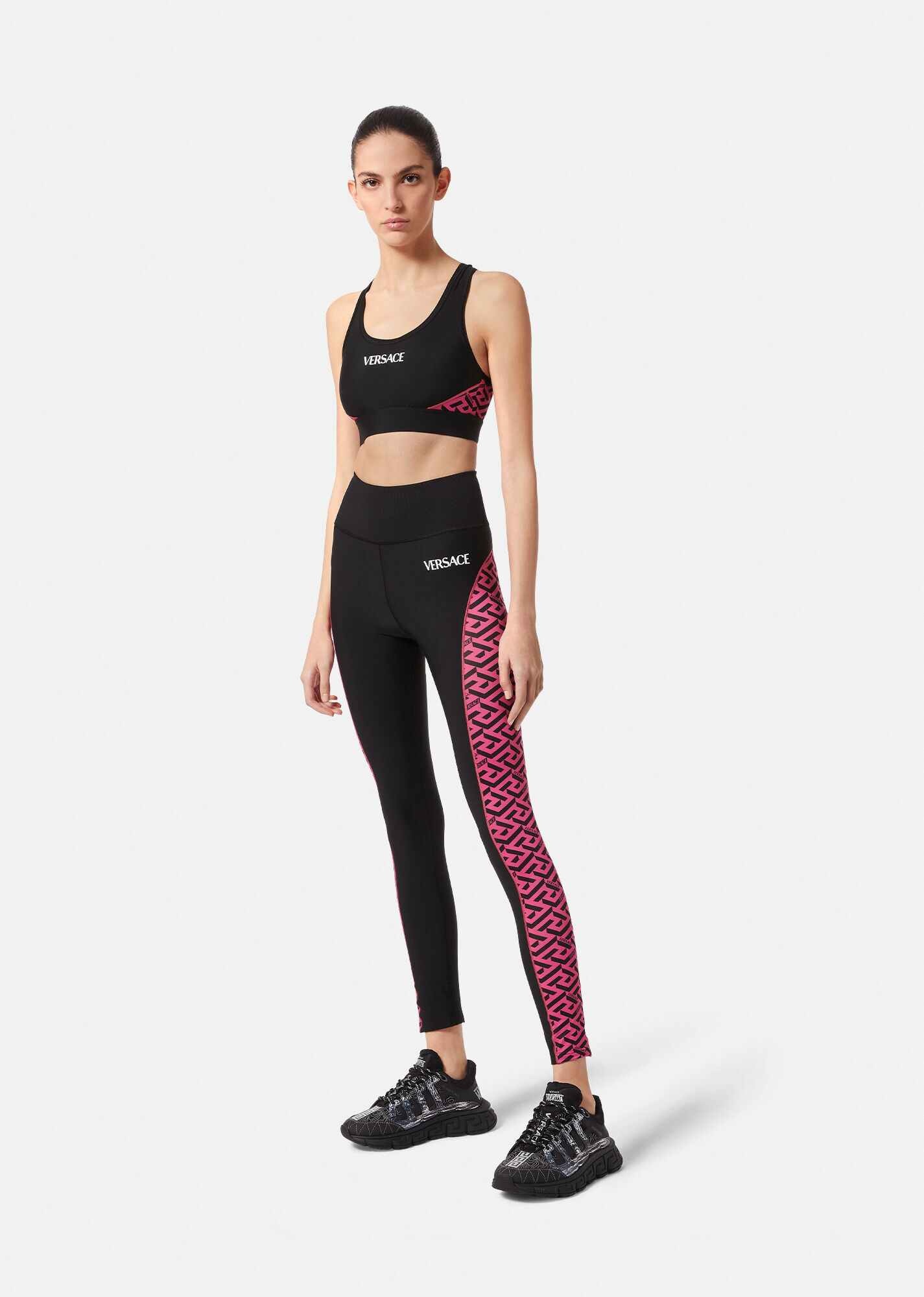 Greca Signature Accent Gym Leggings - 2