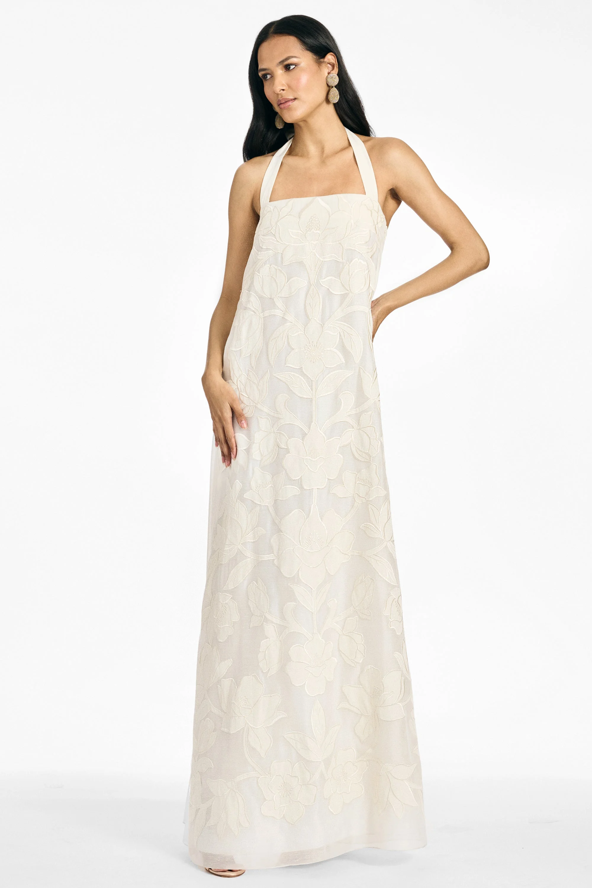 AMAL GOWN - ALABASTER - 1