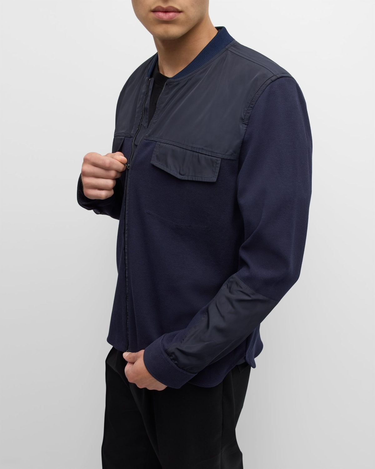 Men's Richard Nylon Combo Overshirt - 6