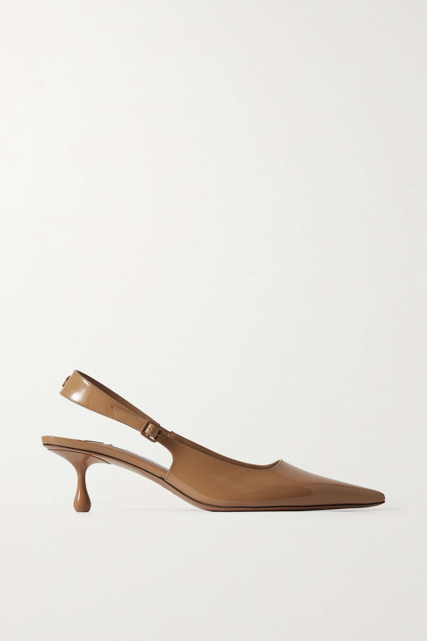 Amel 50 logo-embellished patent-leather slingback pumps - 1