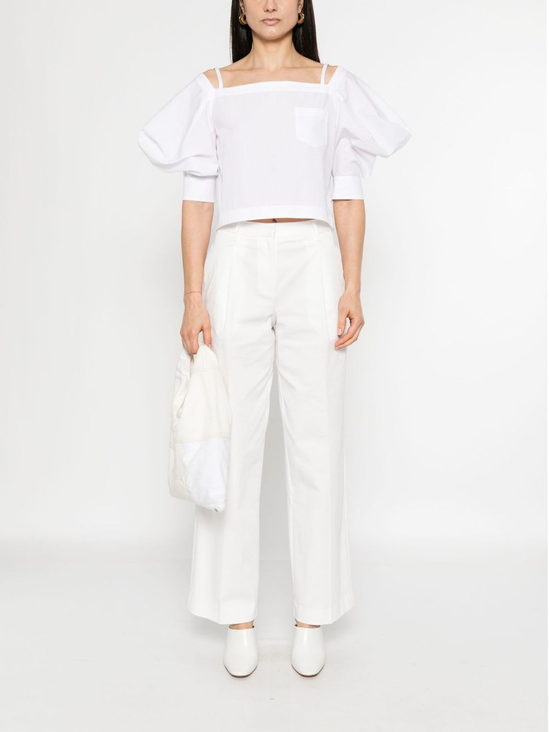 sacai puff-sleeve blouse outlook