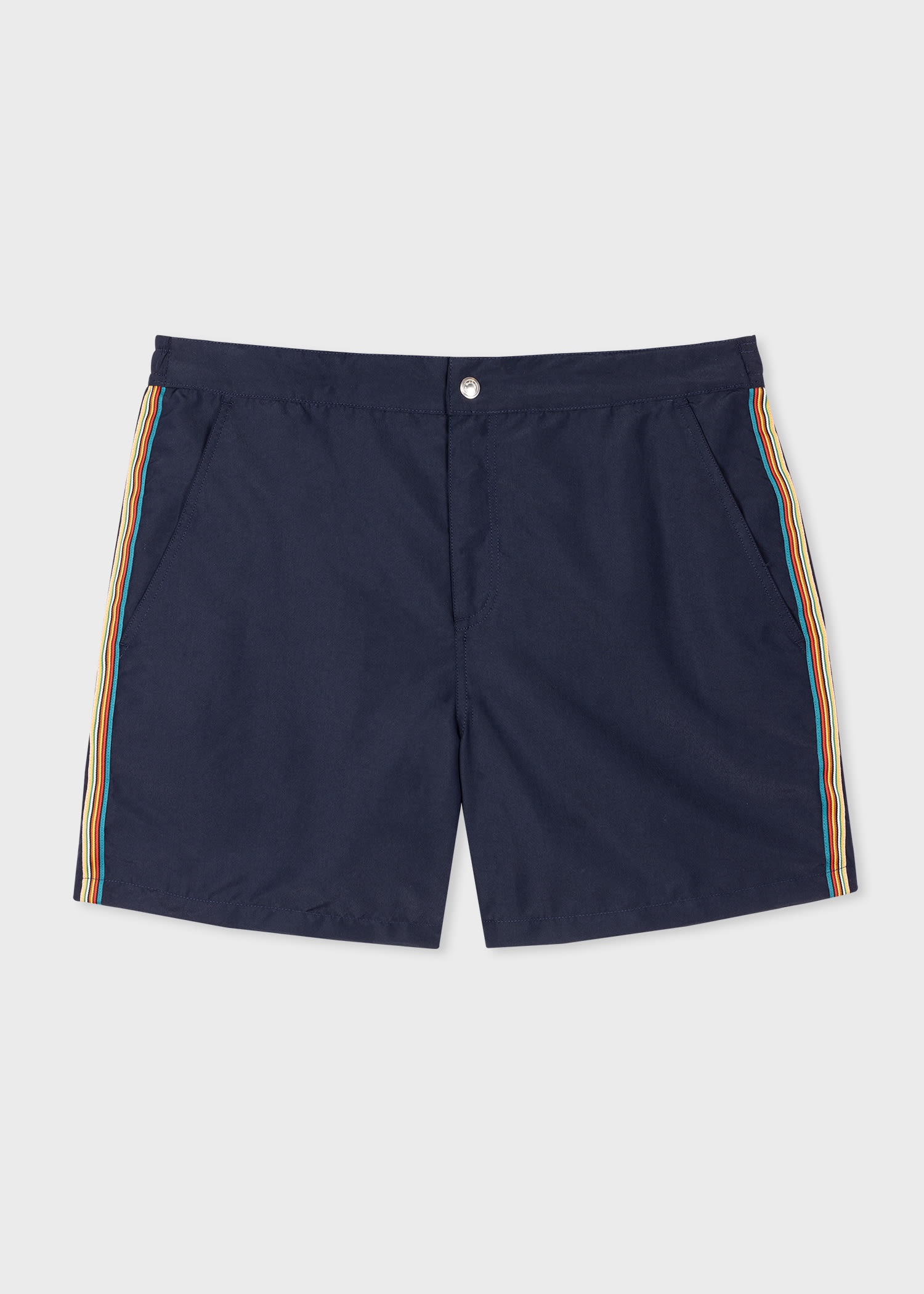 Recycled-Polyester 'Signature Stripe' Swim Shorts - 1