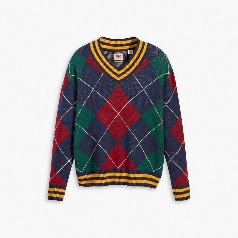 STAY LOOSE V-NECK SWEATER 1