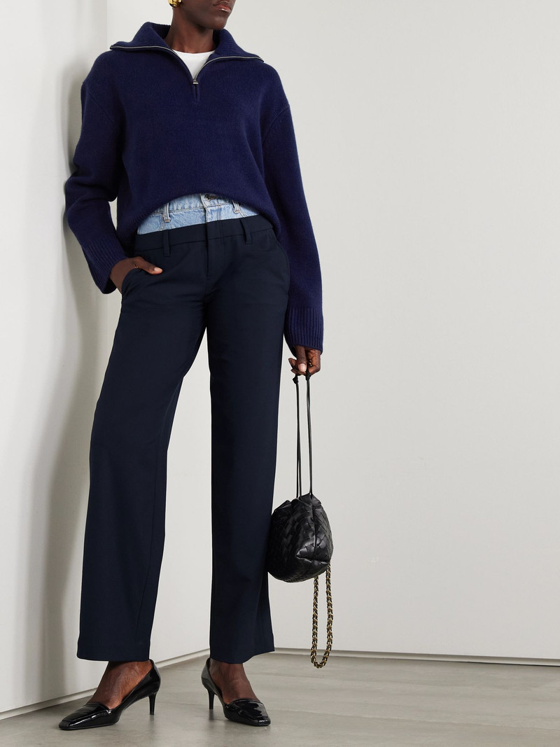 SIMKHAI Andes ribbed cashmere sweater Navy outlook