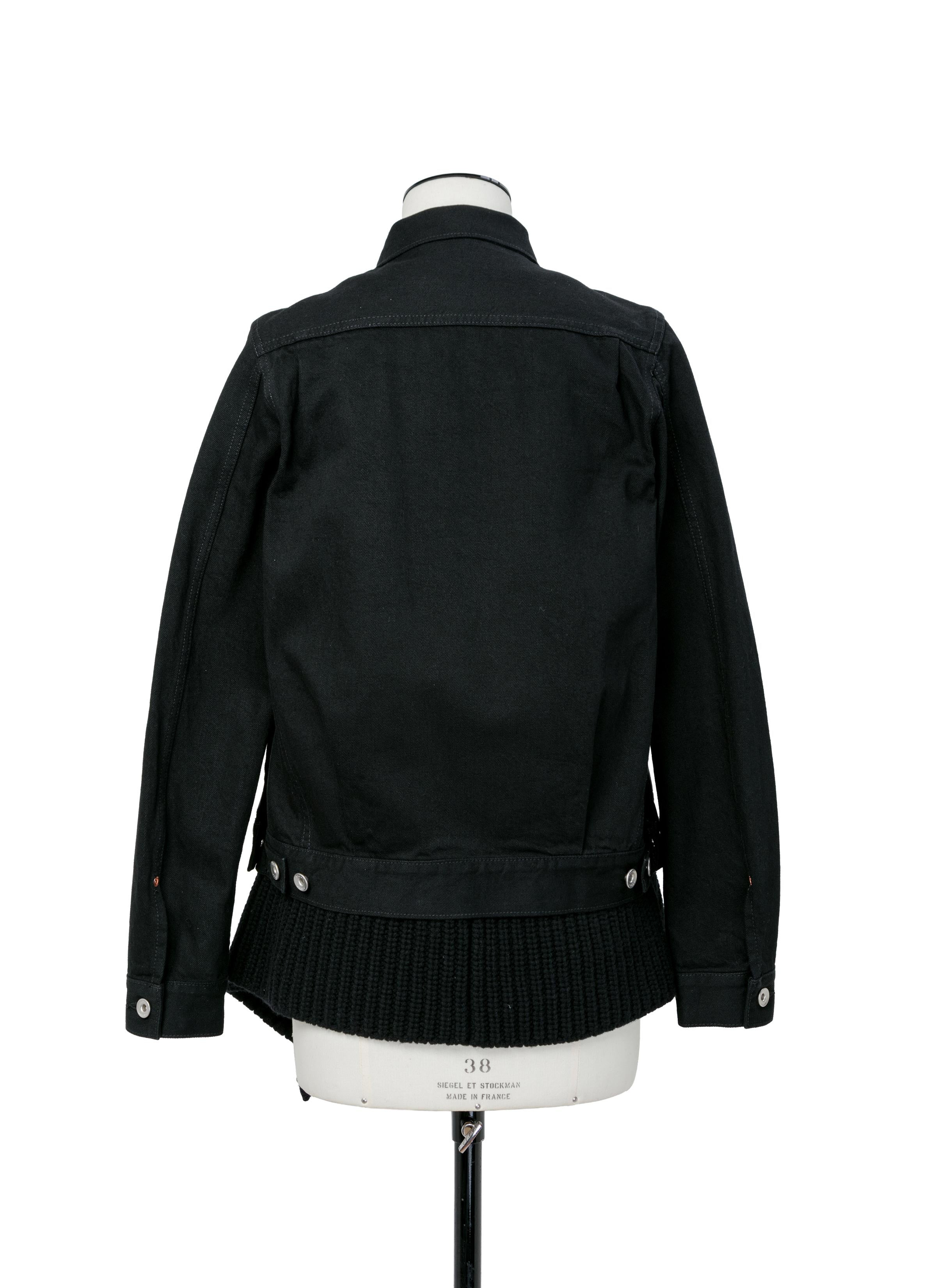 Denim x Wool Knit Jacket - 5