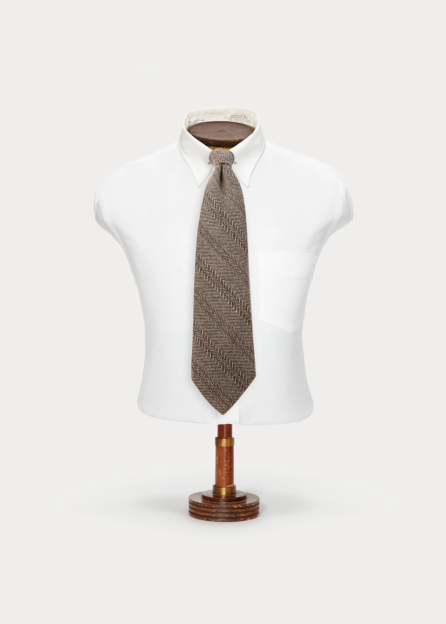 Handmade Wool Herringbone Tie - 1