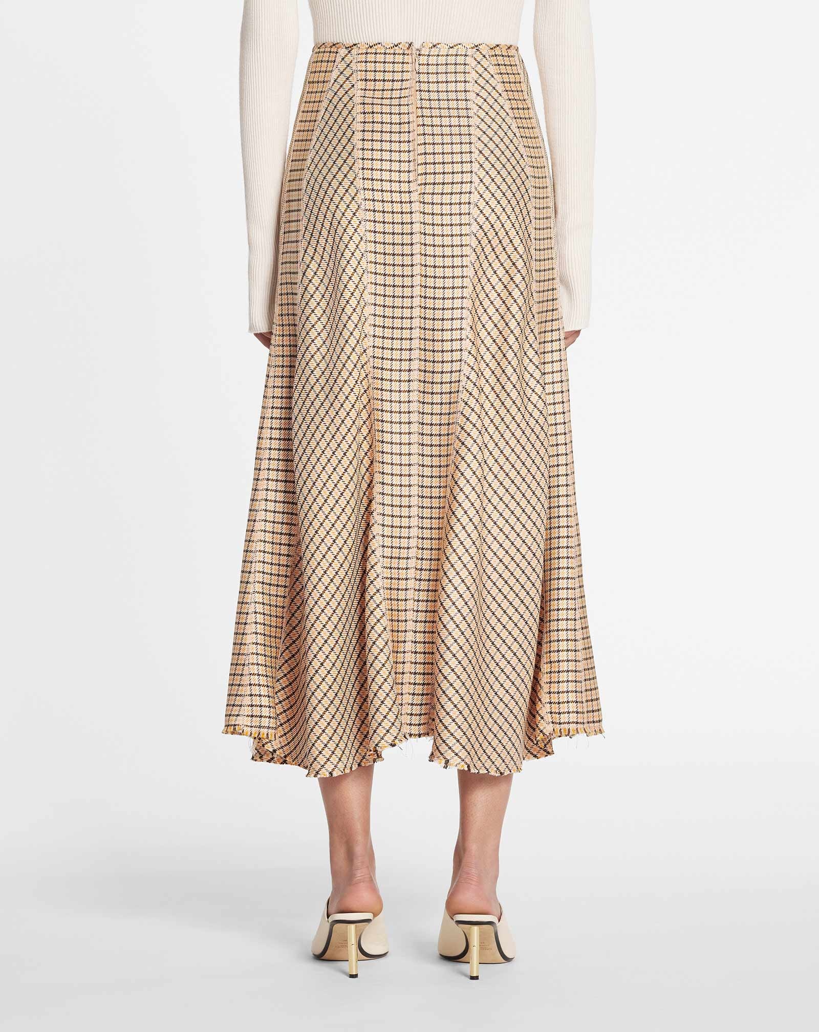 LONG PRINTED FLARED SKIRT - 5