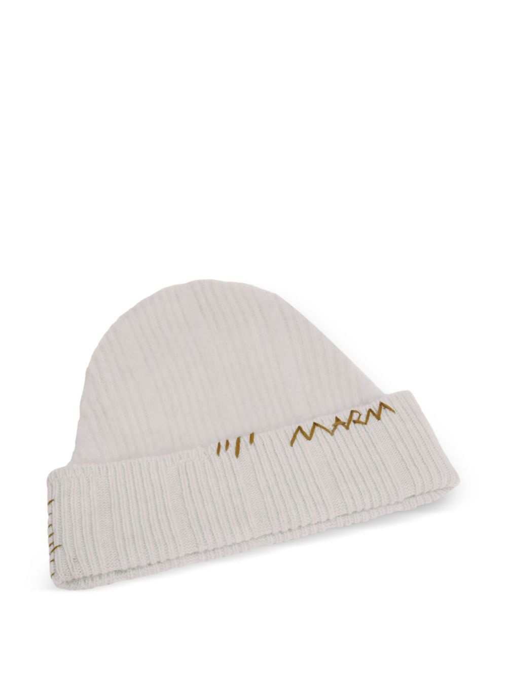 ribbed knit beanie - 3