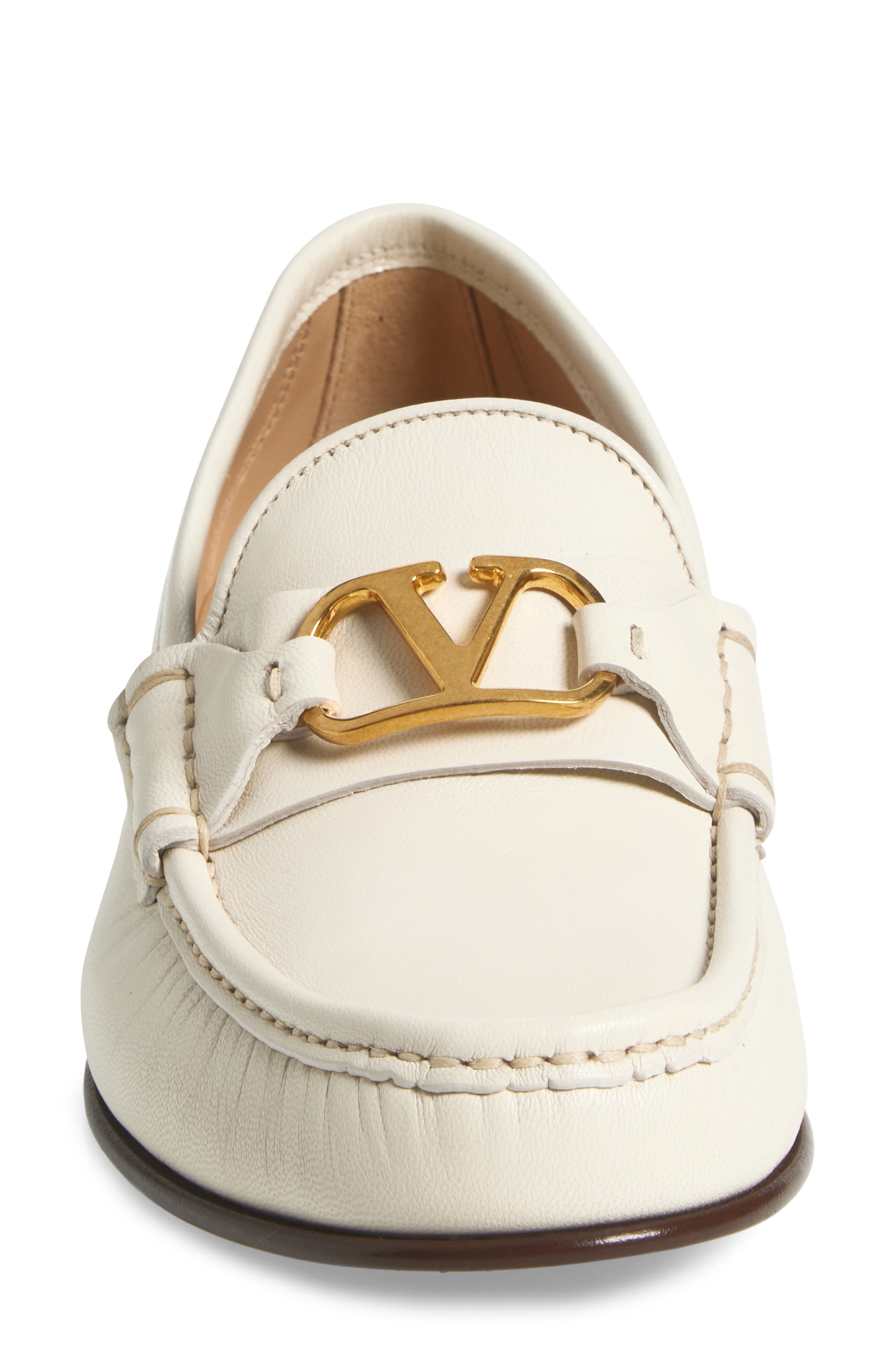 Valentino Garavani VLOGO Signature Loafer in 098 Ivory at Nordstrom - 4