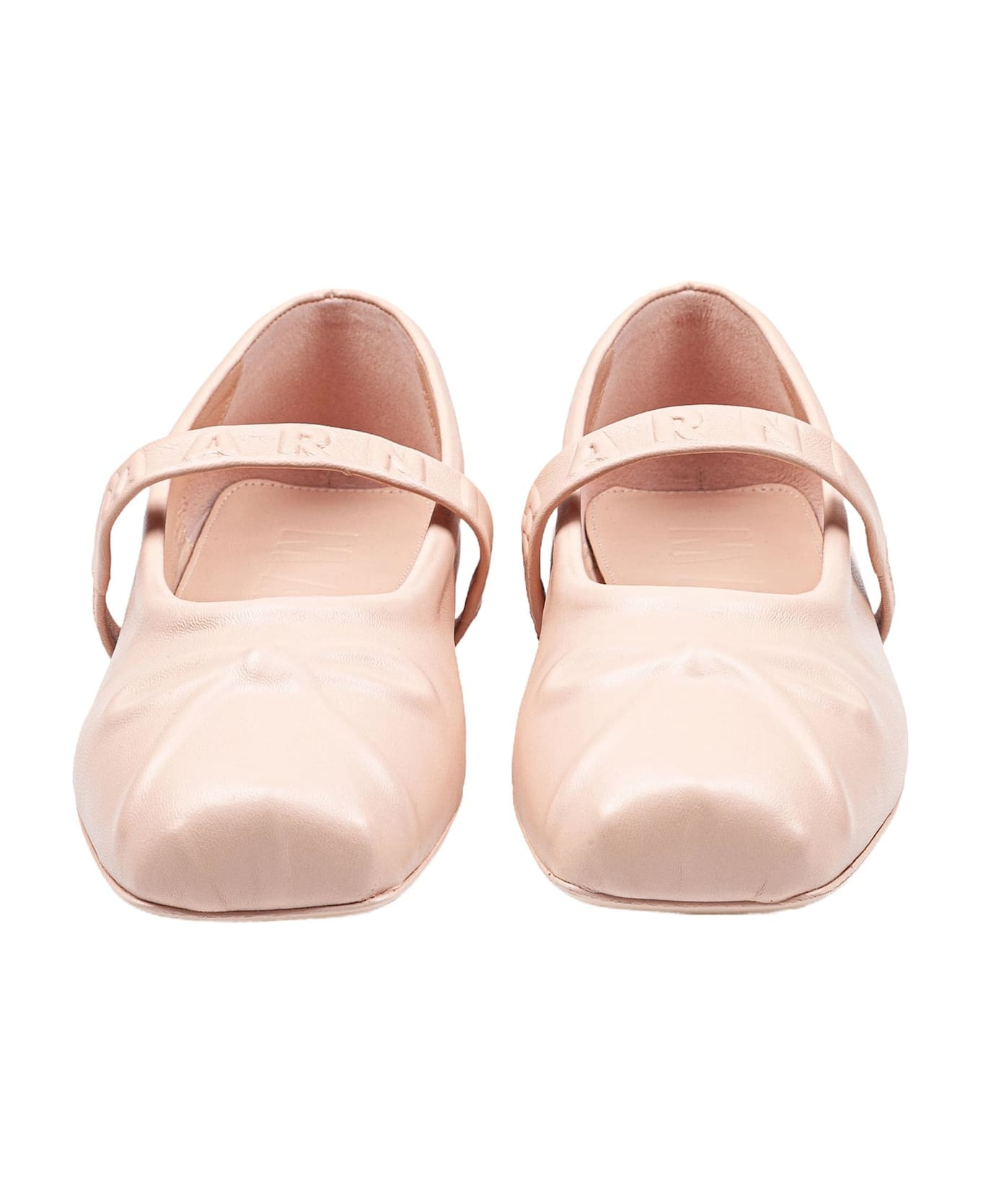 Mary Jane Shoes In Leather With Embossed Bow - 4