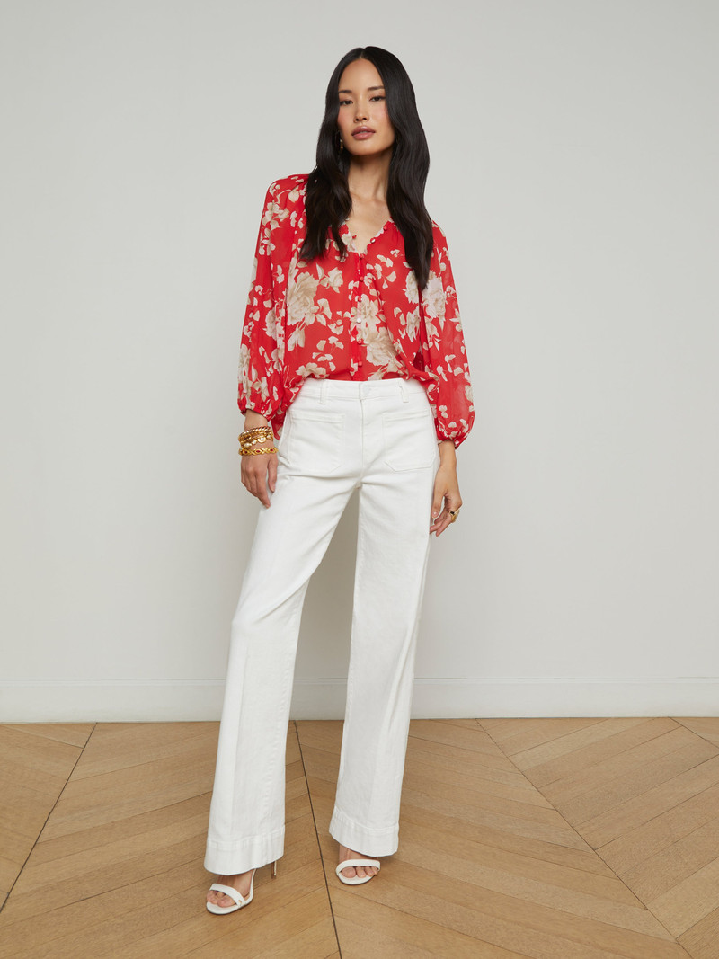 L'AGENCE Nolan Patch Pocket Jean outlook