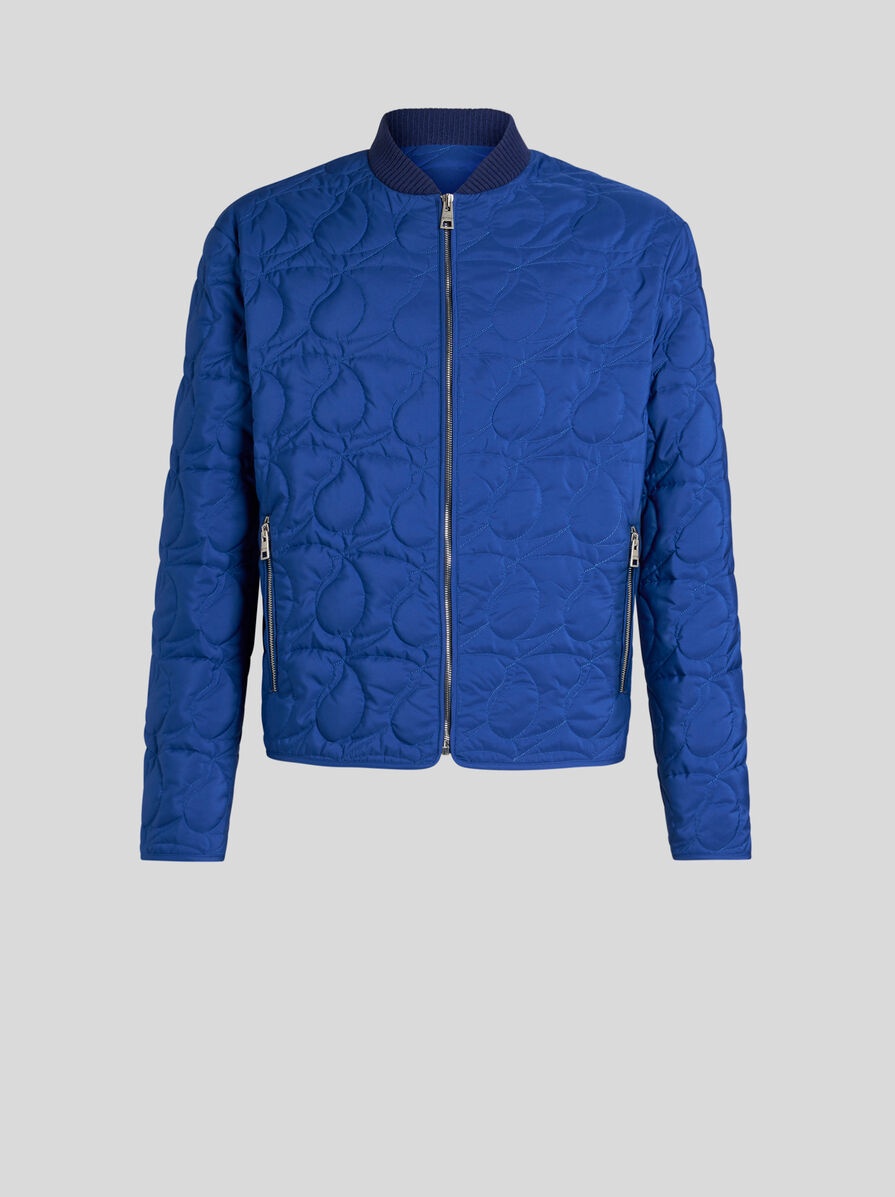 QUILTED PAISLEY BOMBER JACKET - 1