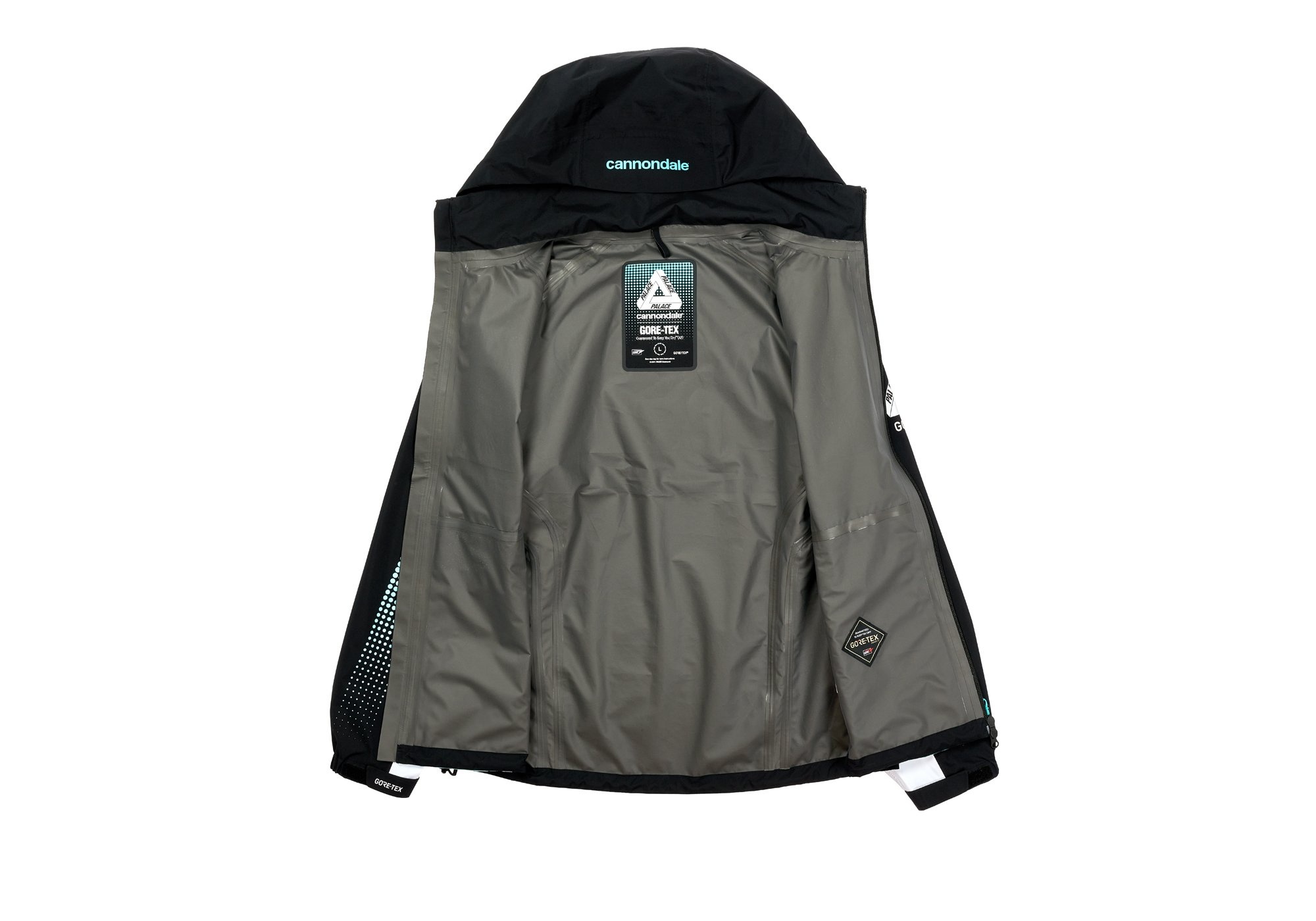 PALACE CANNONDALE MAD BOY GORE-TEX PACLITE JACKET BLACK / MINT - 5