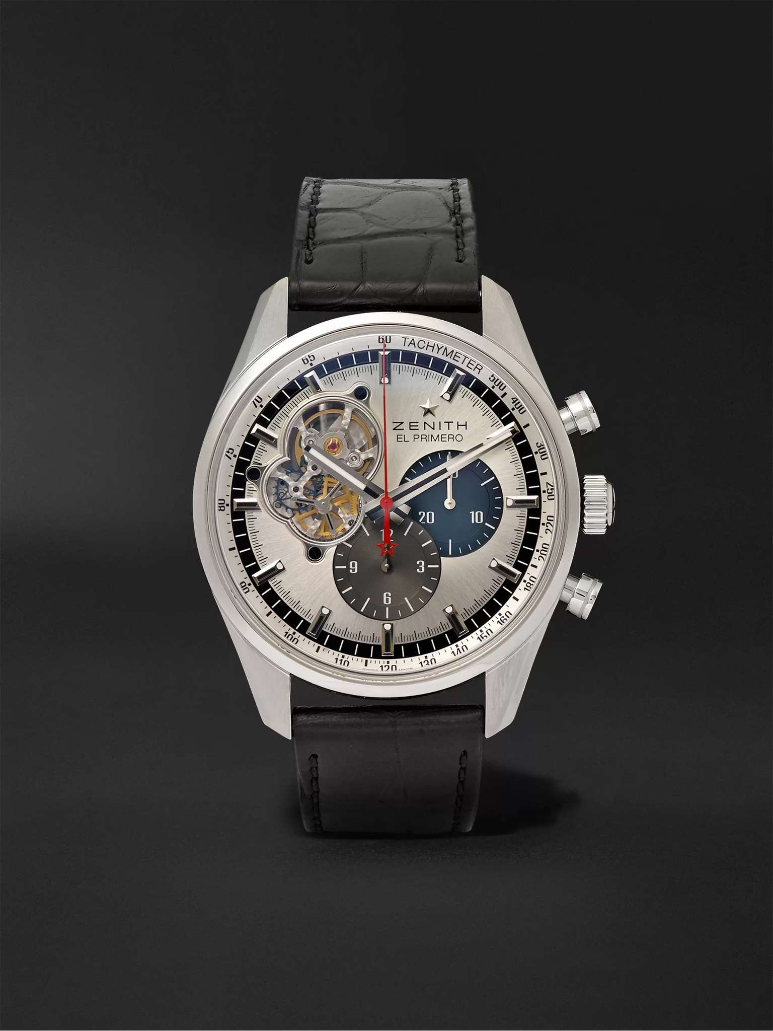 El Primero Chronomaster 1969 42mm Stainless Steel and Alligator Watch, Ref. No. 03.2040.4061/69.C496 - 1